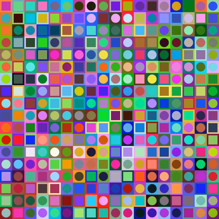 Square Dot Composition #256