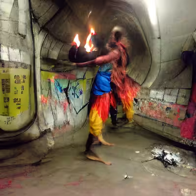 Mole People Fire Dance