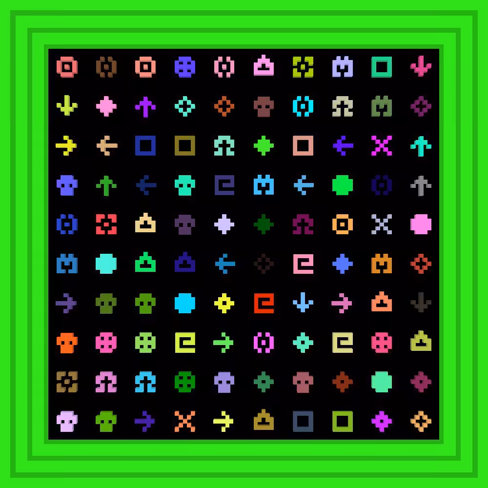 UP UP DOWN DOWN LEFT RIGHT LEFT RIGHT B A :: Procedural Symbols #212/1000