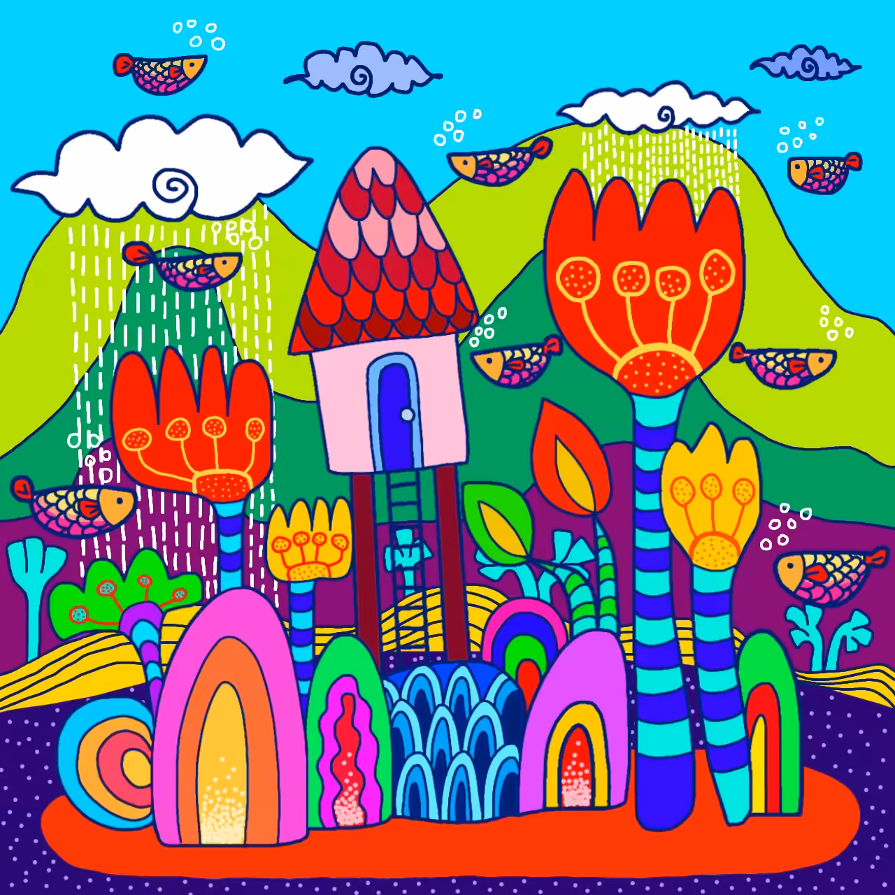 Imaginative lifestyle to lines and colorful.(Special)#25