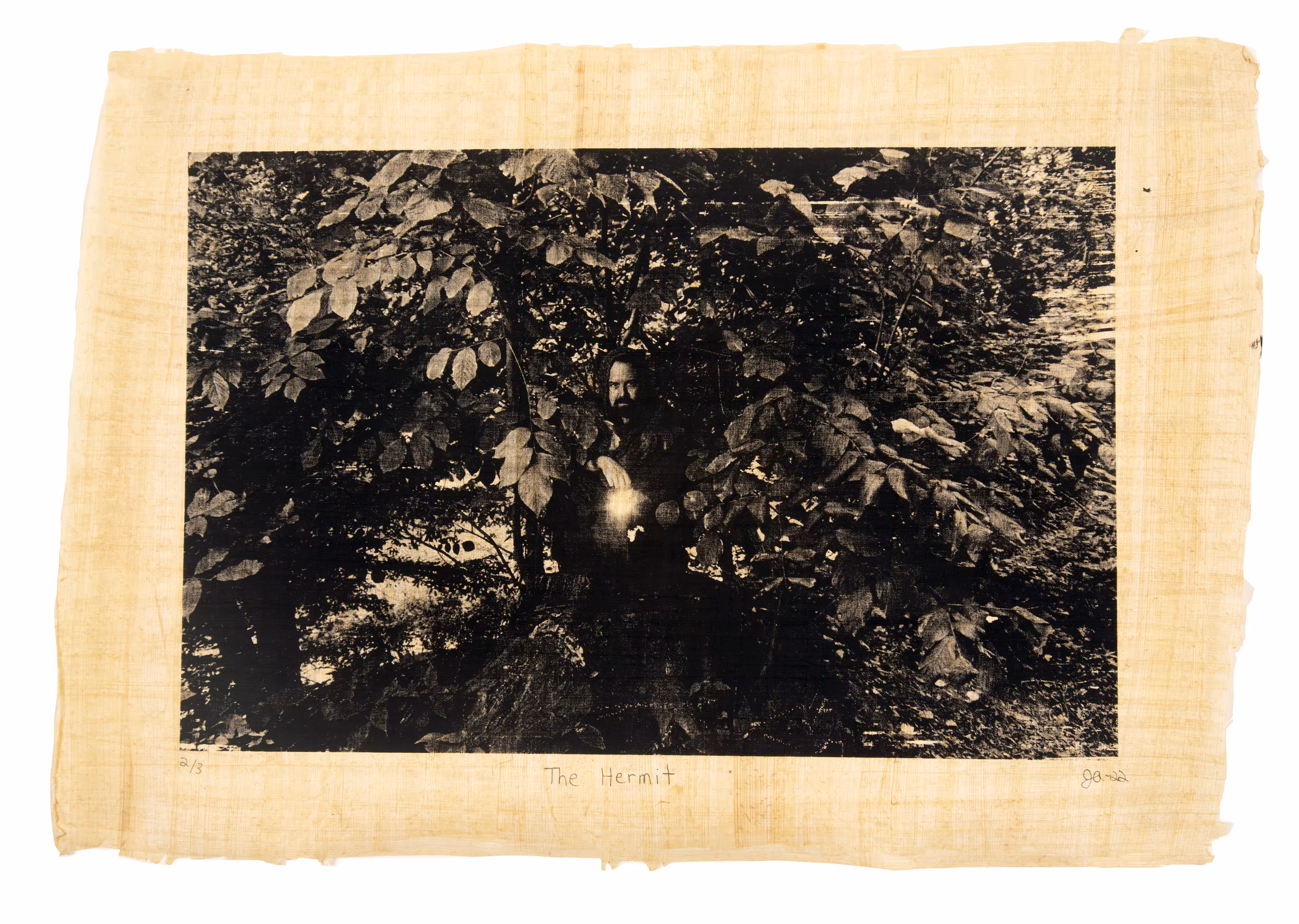 Smoke and Mirrors - Physical Tarot Scrolls: Justin Aversano - The Hermit - Physical Tarot Scroll - 2/3