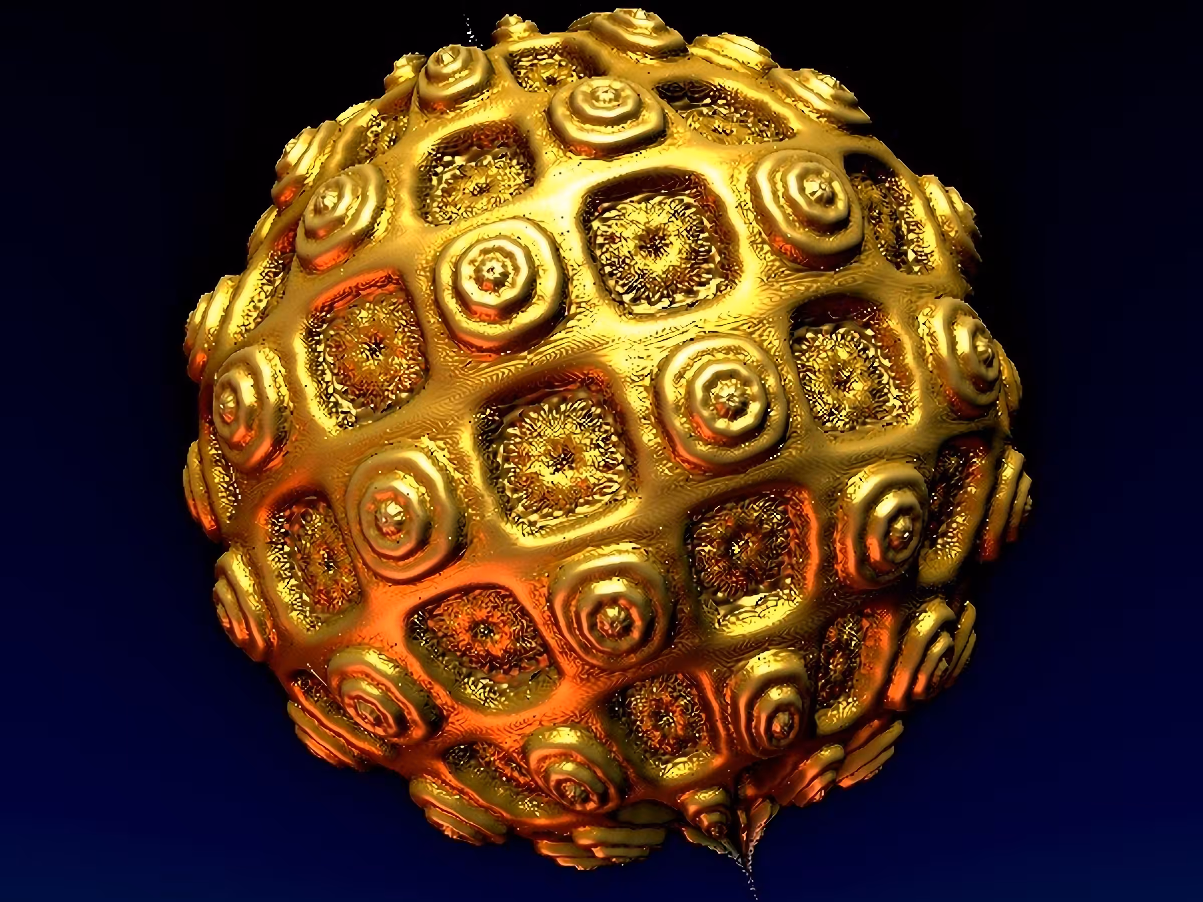 3D Fractal Series - #04 - Golden OBJKT