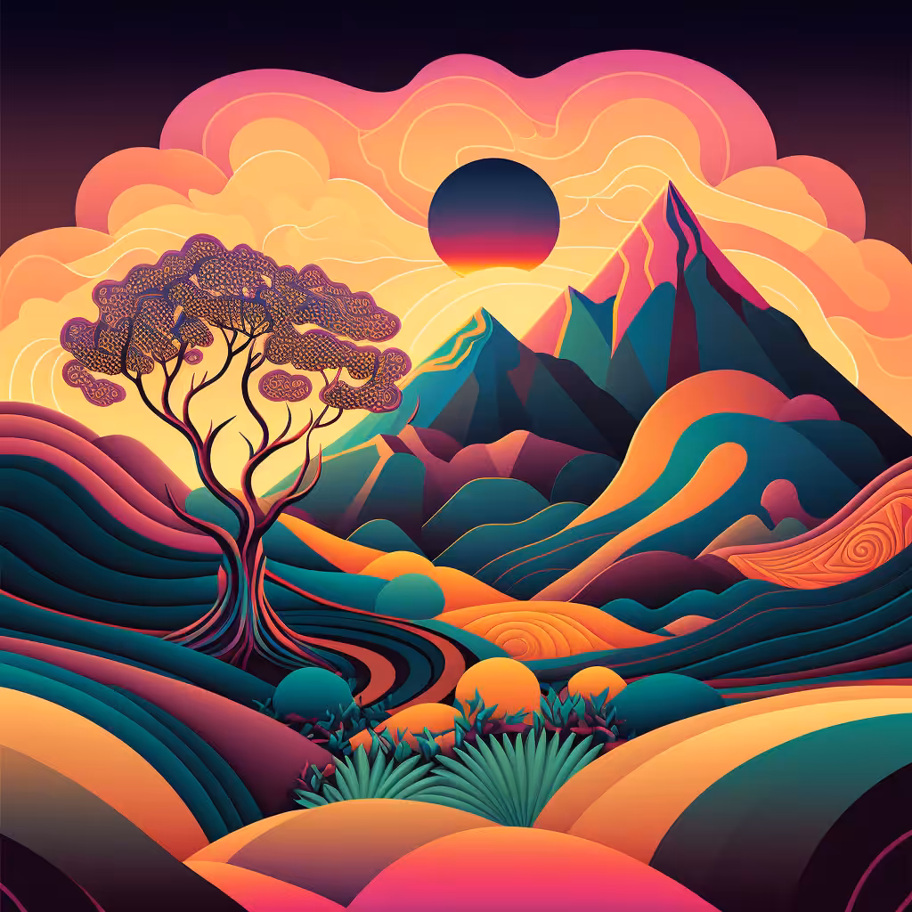 Psychedelic Landscape #30