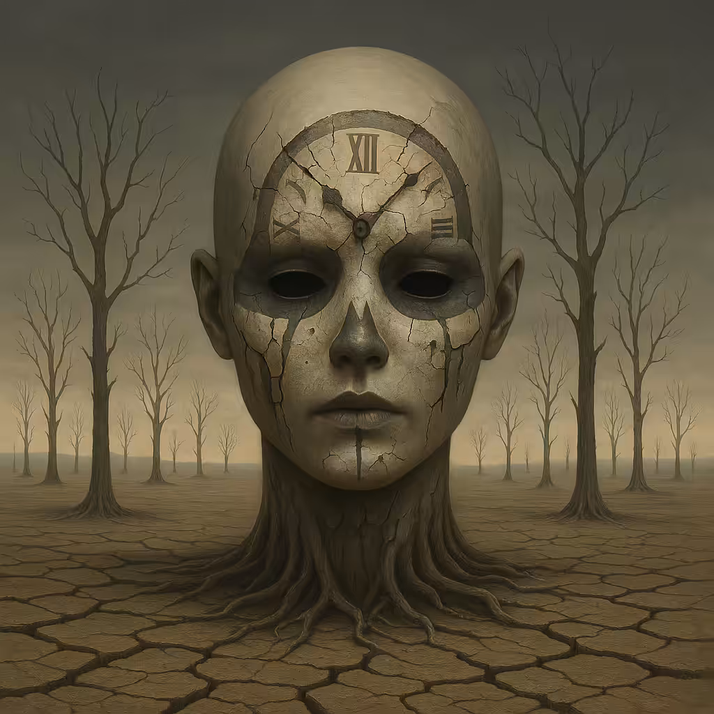 Decaying Face of Time