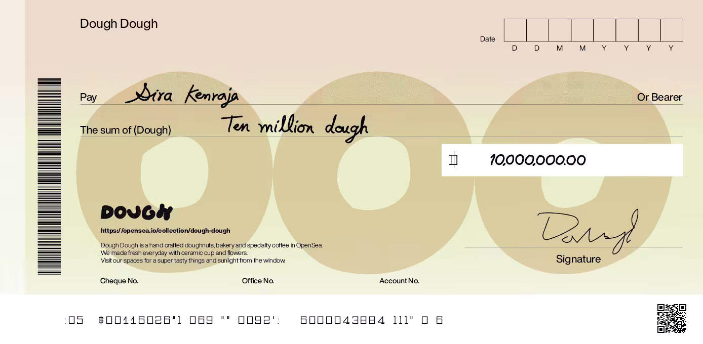 Dough Cheque