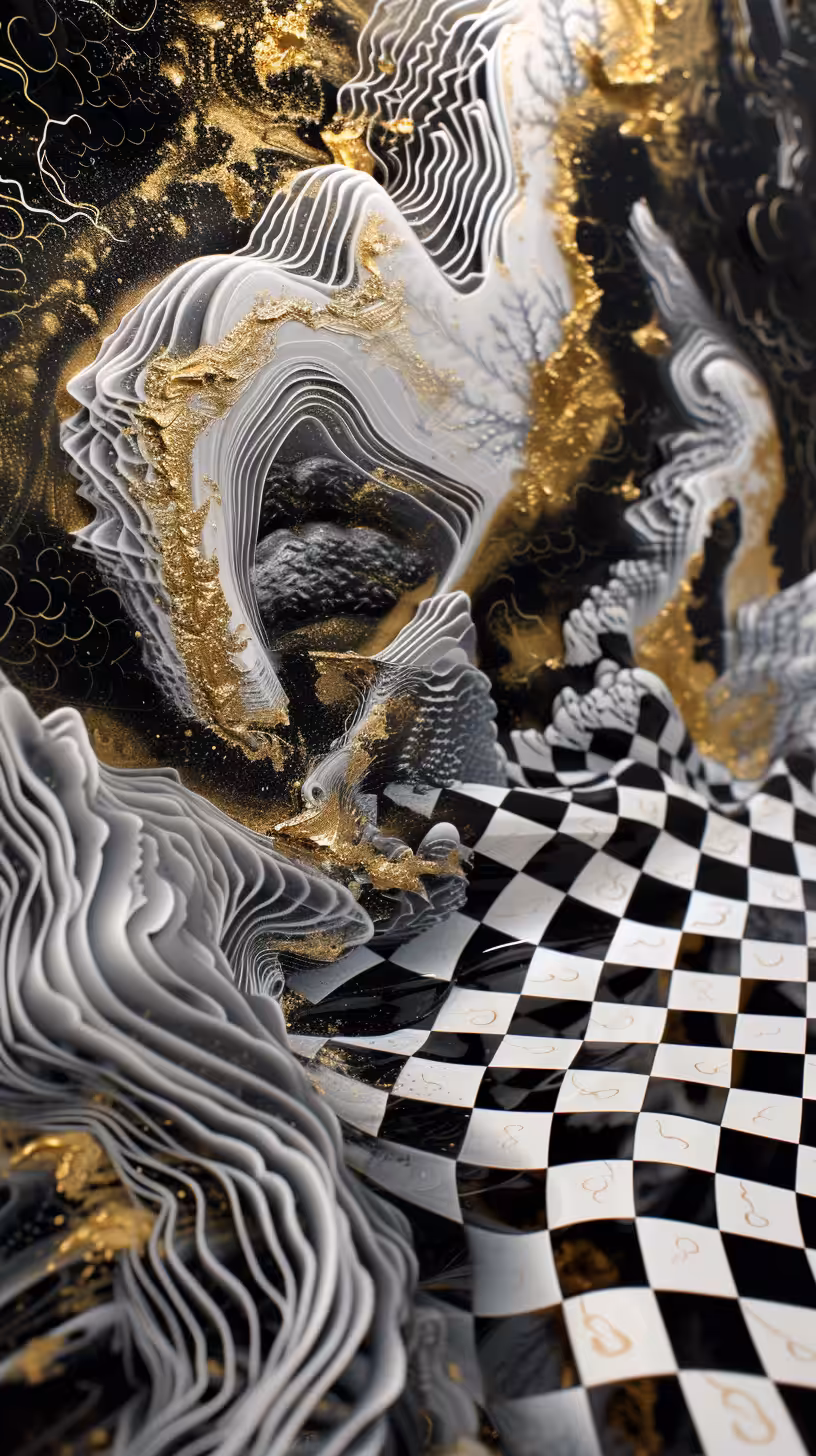 Opulent Oscillations: Blooming within the rigid grid of chaos and beauty