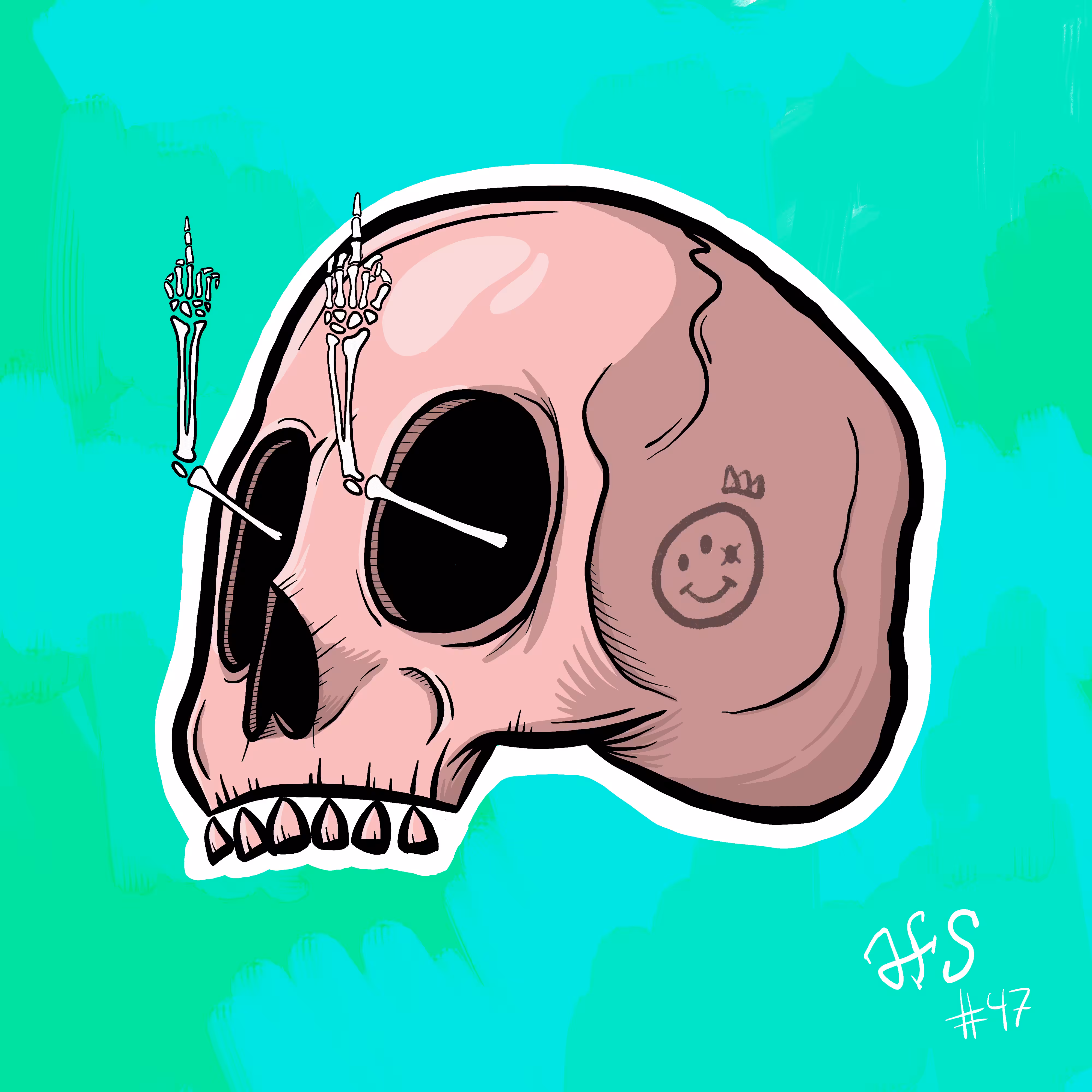Almost Fancy Skull #47