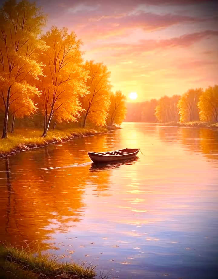 Golden Serenity at Dusk