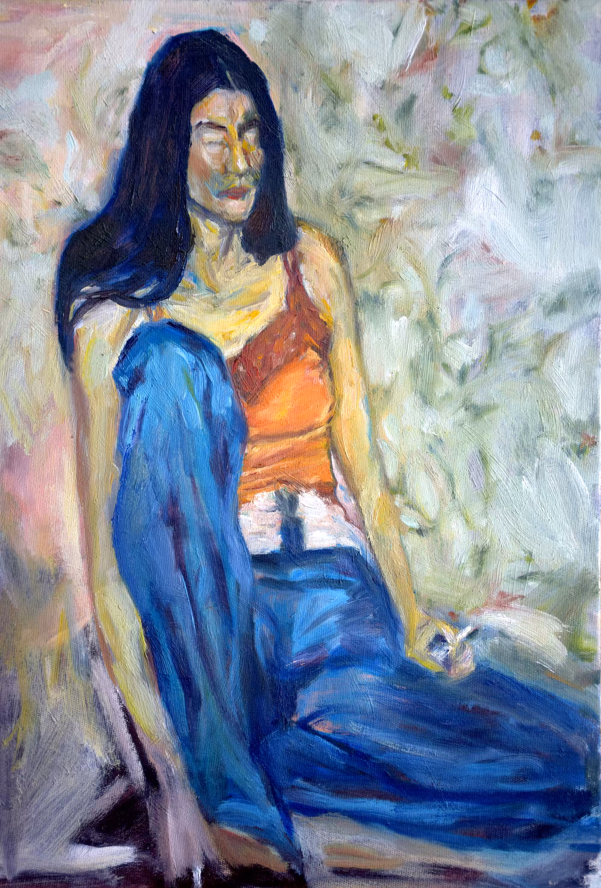 Girl with cigarrete