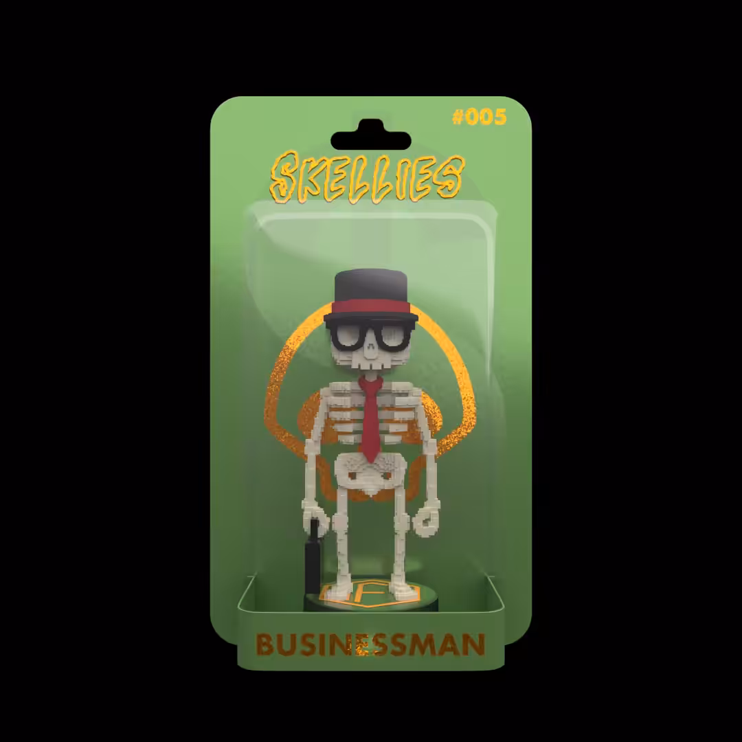 Skellies Voxel - Businessman #005