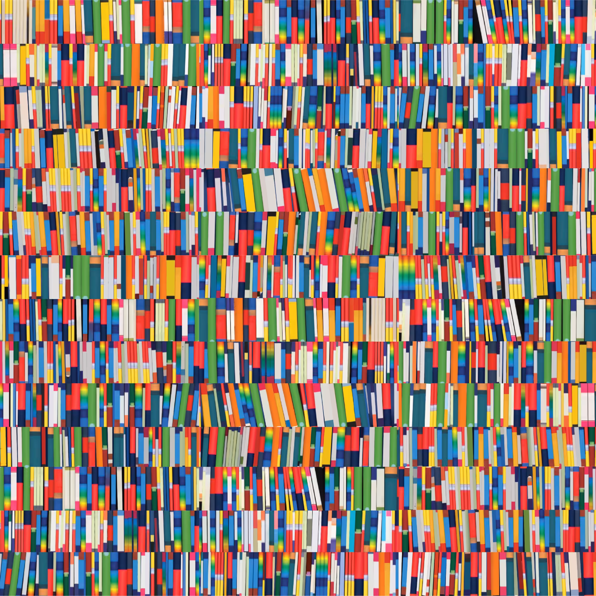Books on shelf pattern