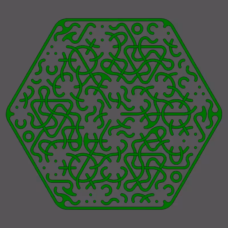 Threefold Symmetry - Dark Variations #82