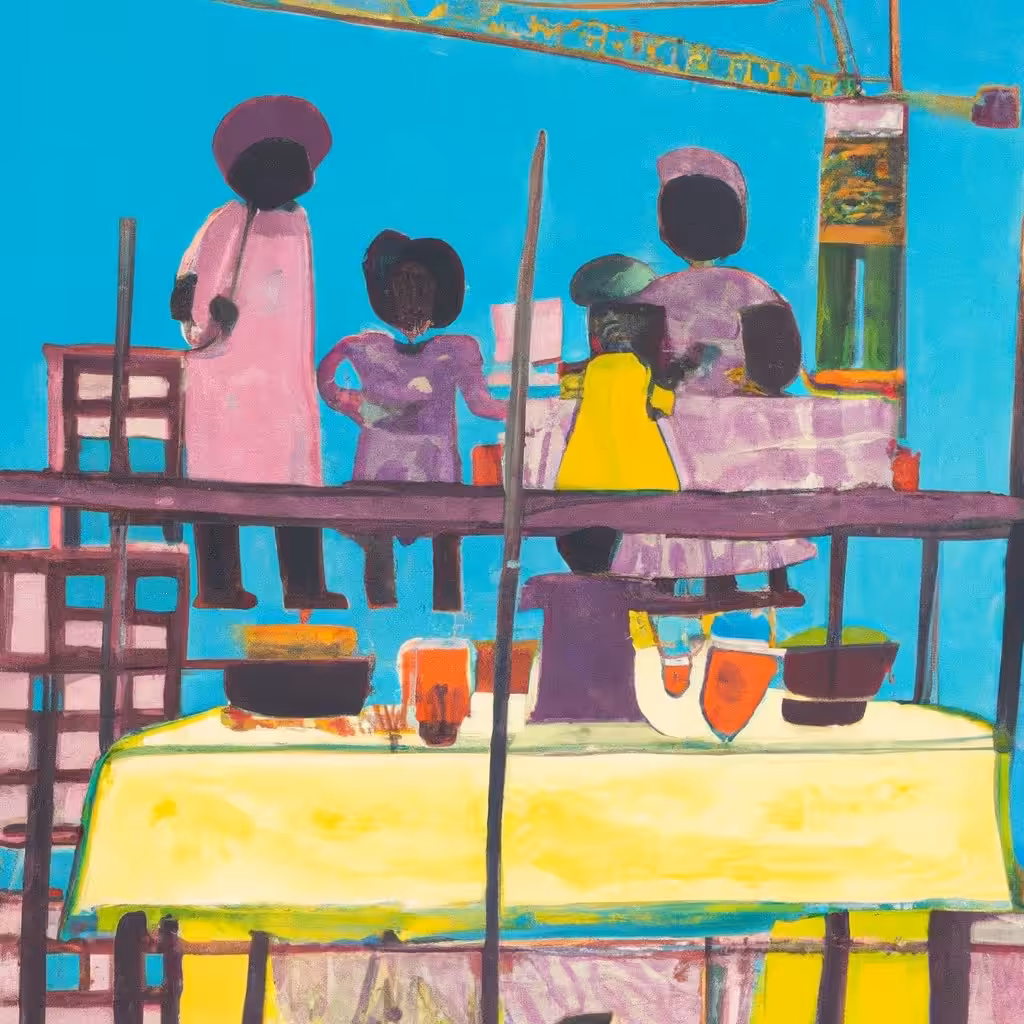 «dinner upon a scaffold #3» (2023)