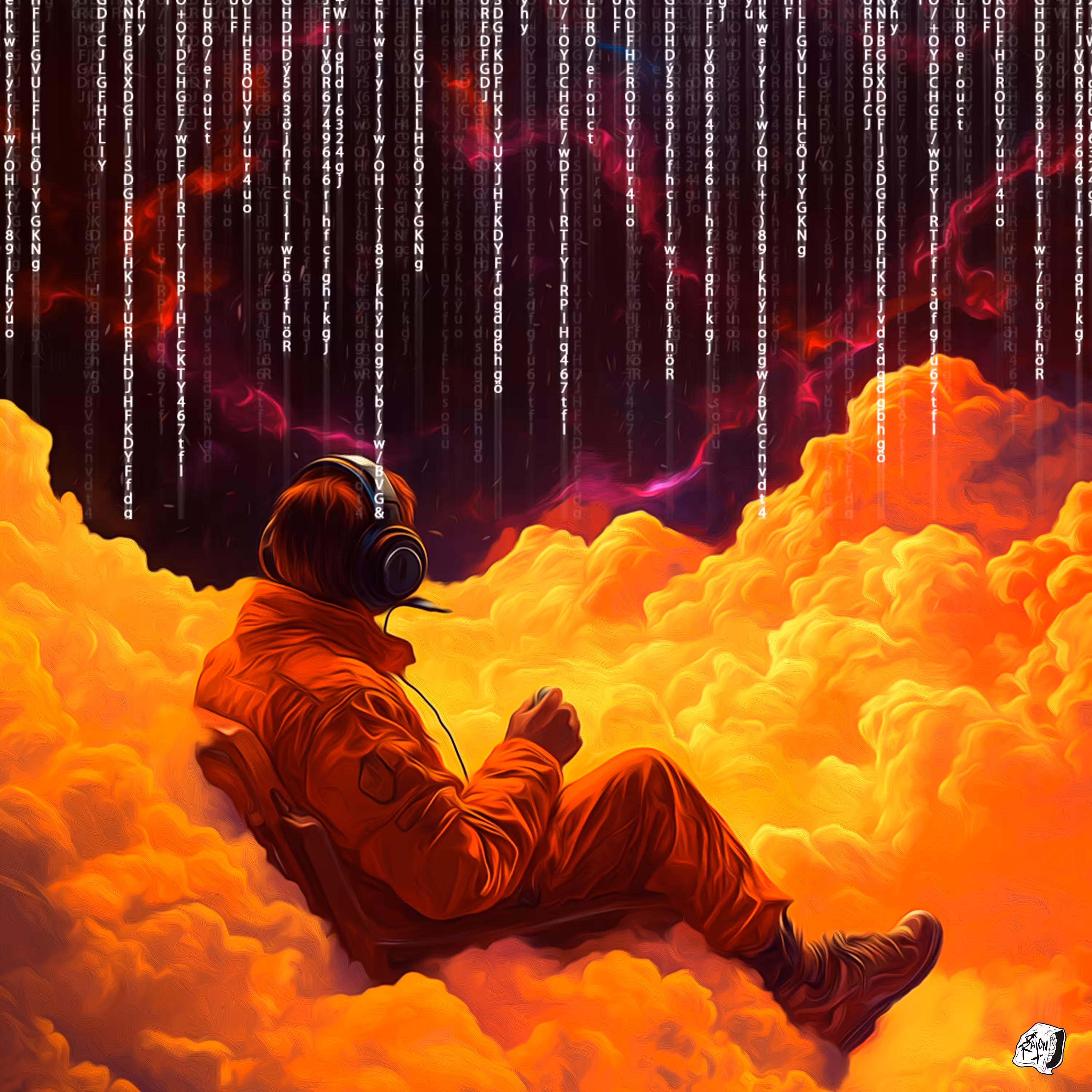 ACID ART: 🧿 Año 2 / 🛸 Día 131 - En las nubes