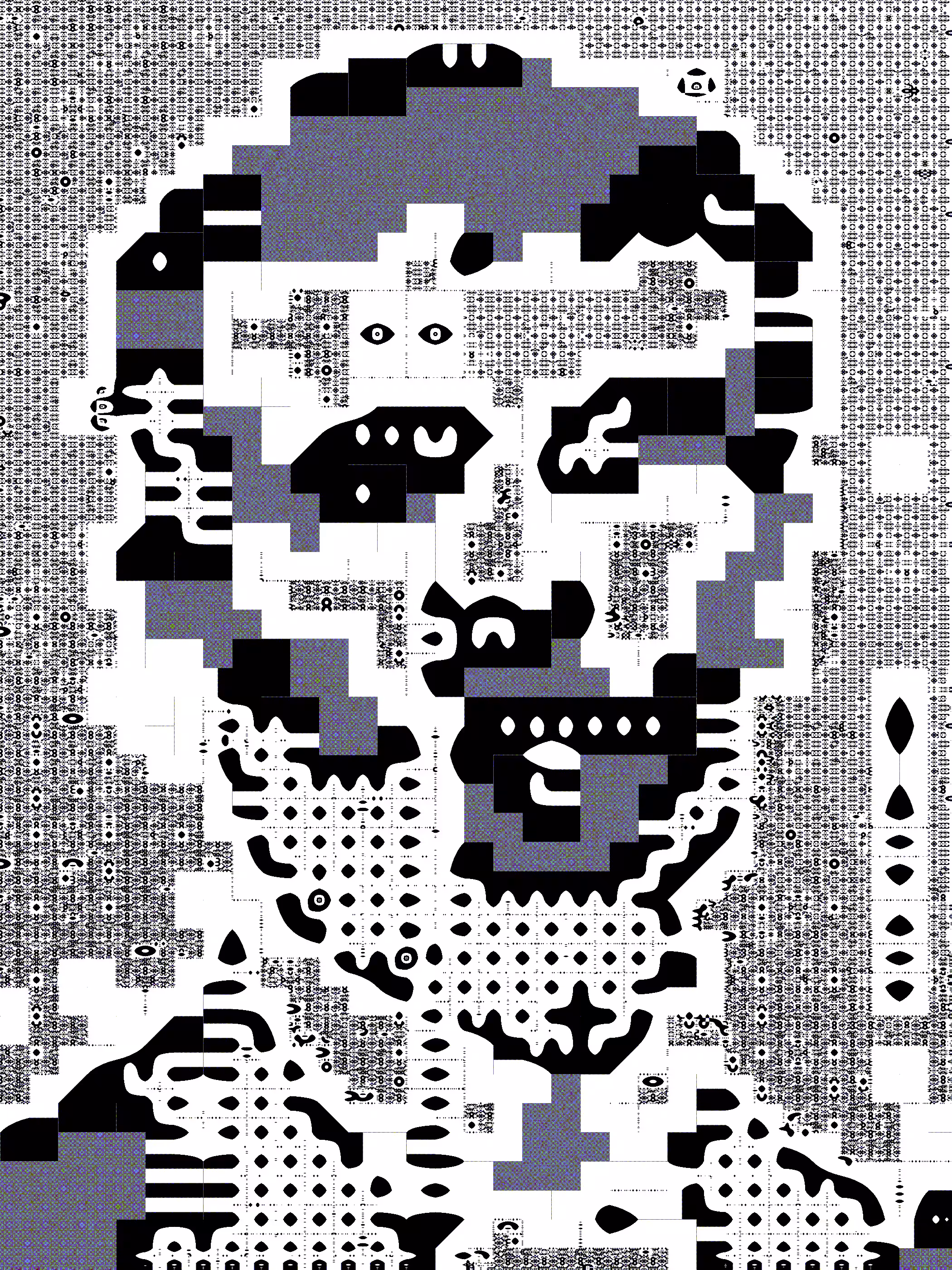 glitch portrait