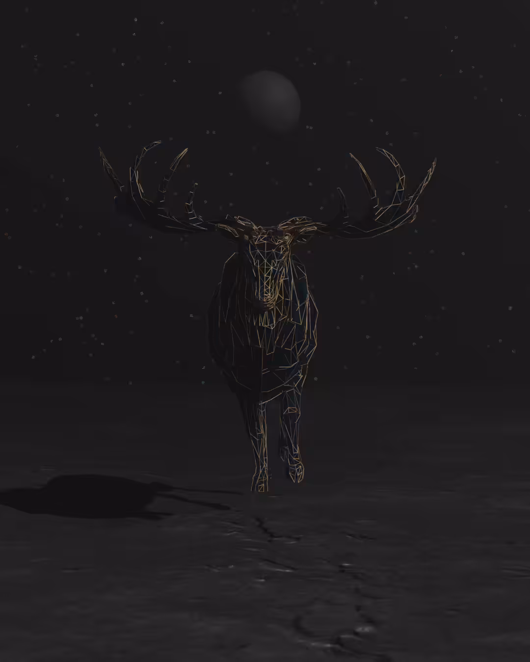 Deer On The Moon