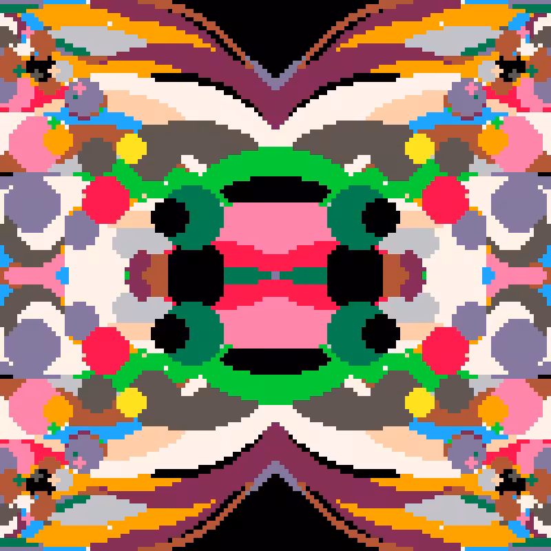 Rapid Psychedelic Inkblot Test Generator #66