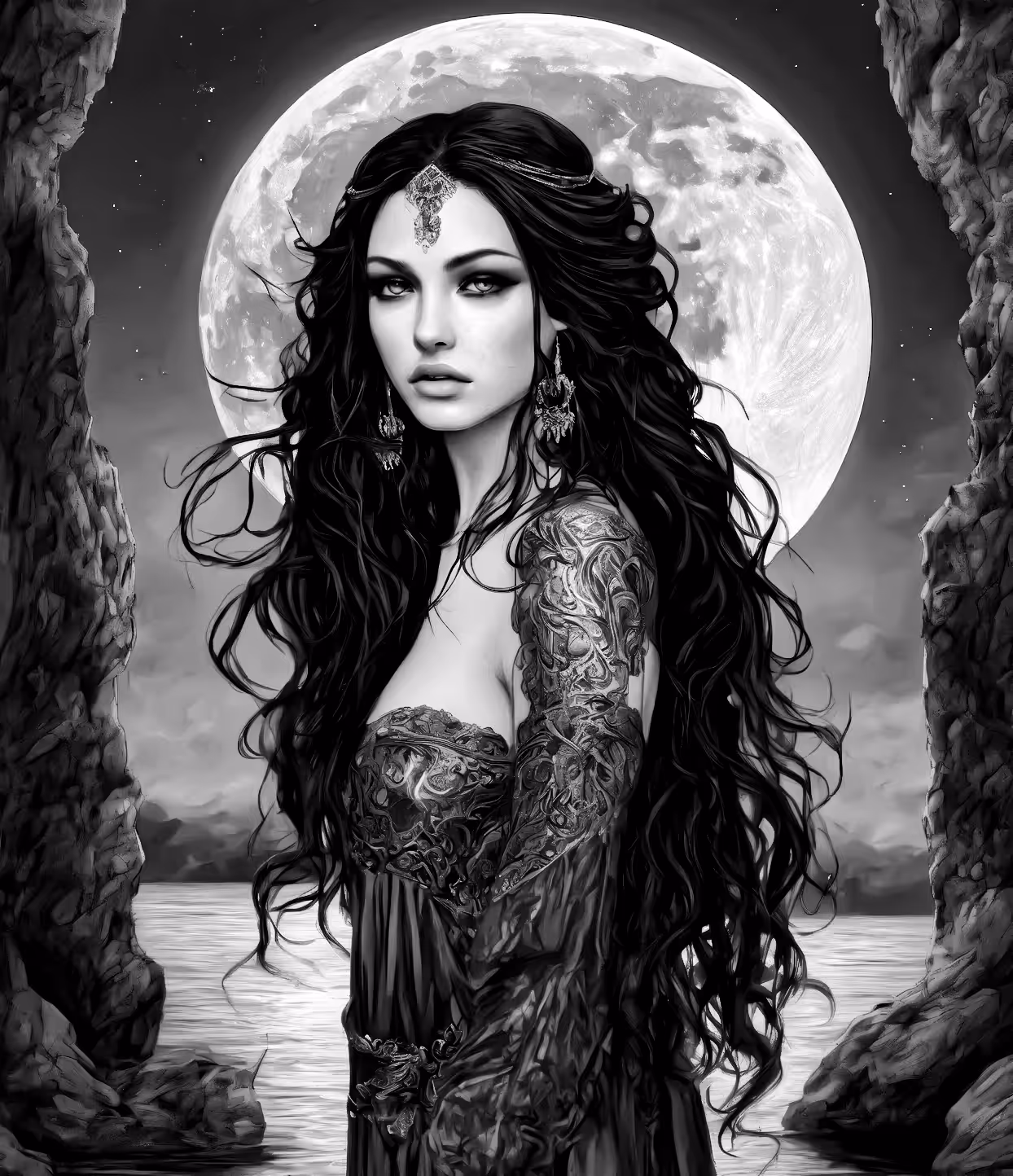 ART Gallery: Moonlit Enigma of Gothic Beauty