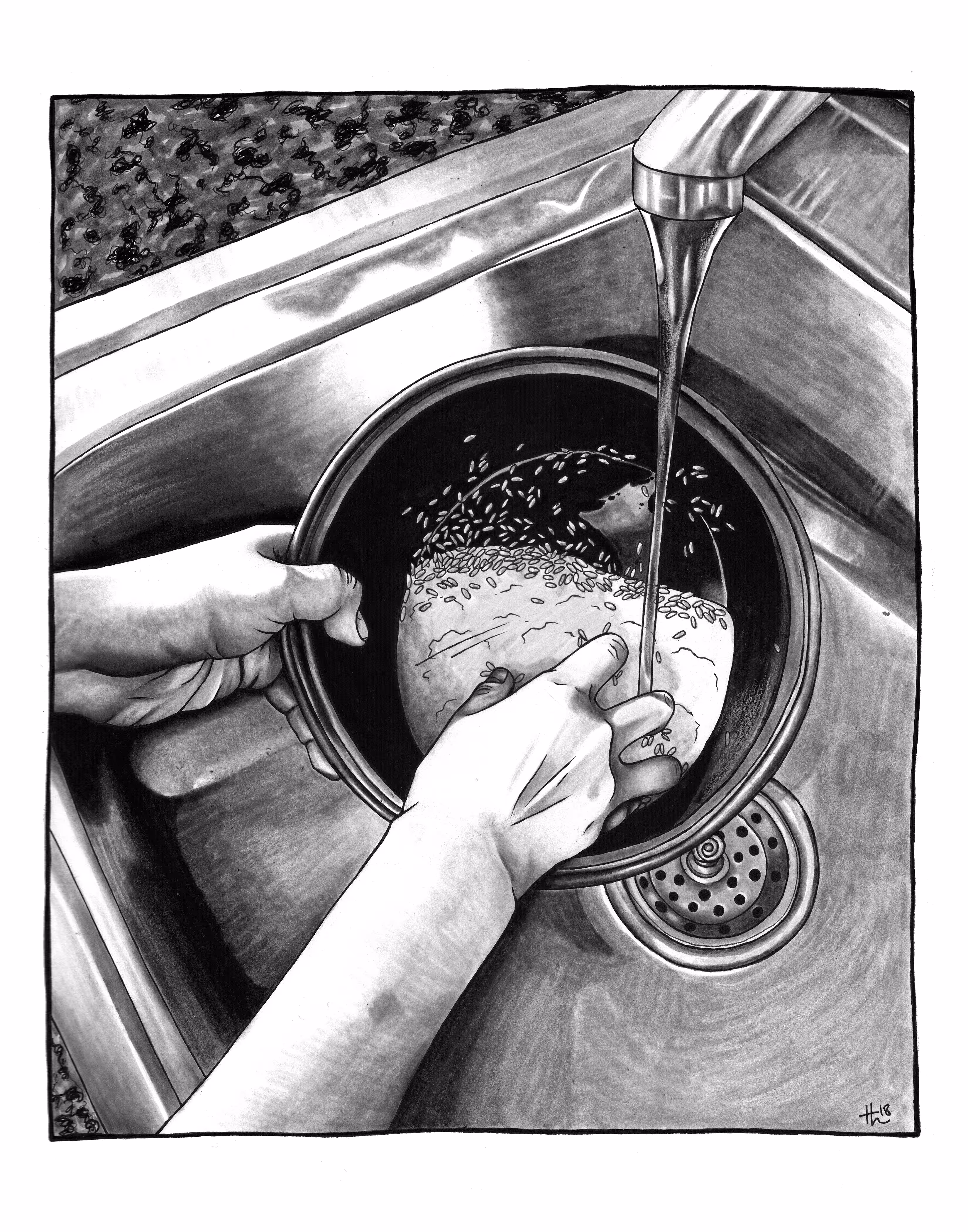 Washing Rice