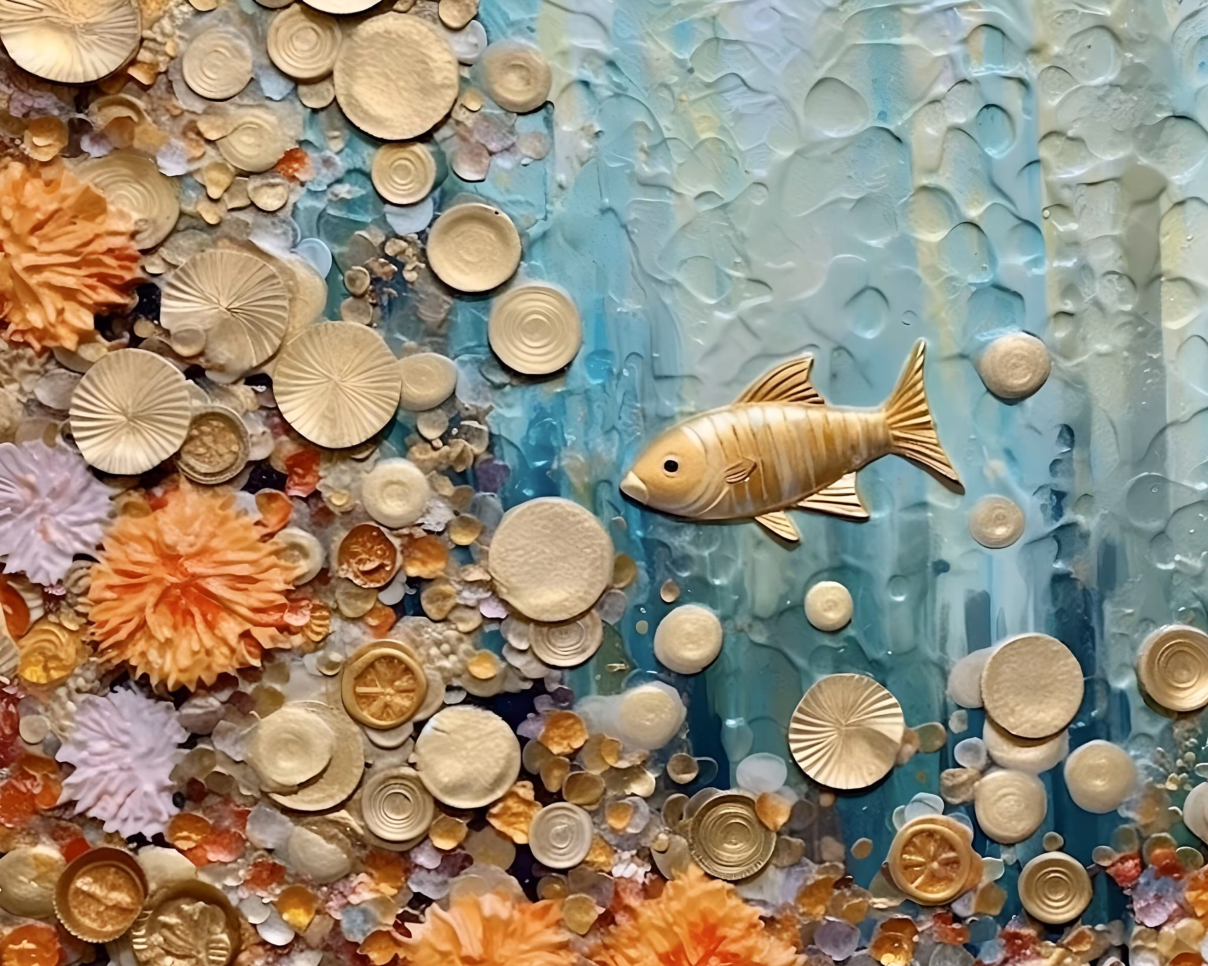 Under water