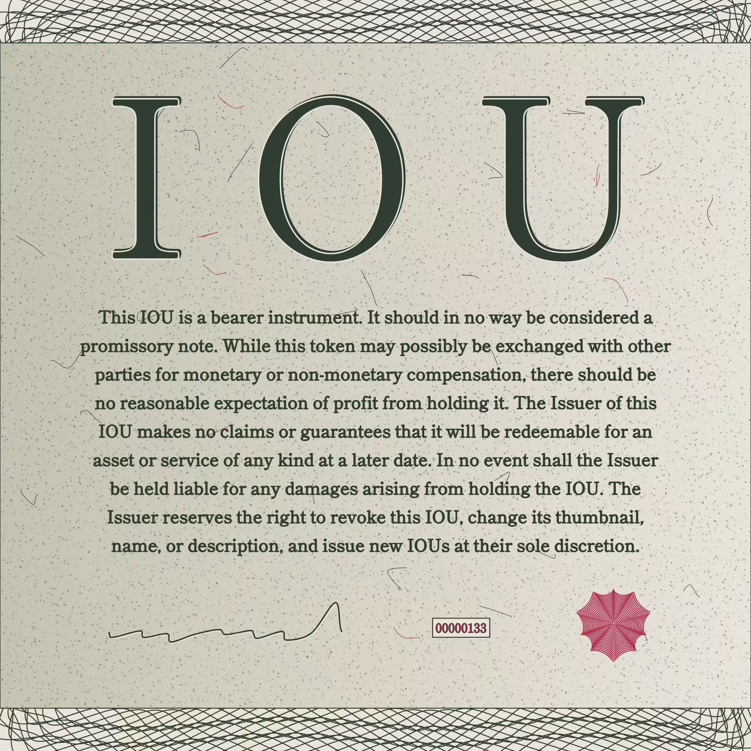 IOU #133