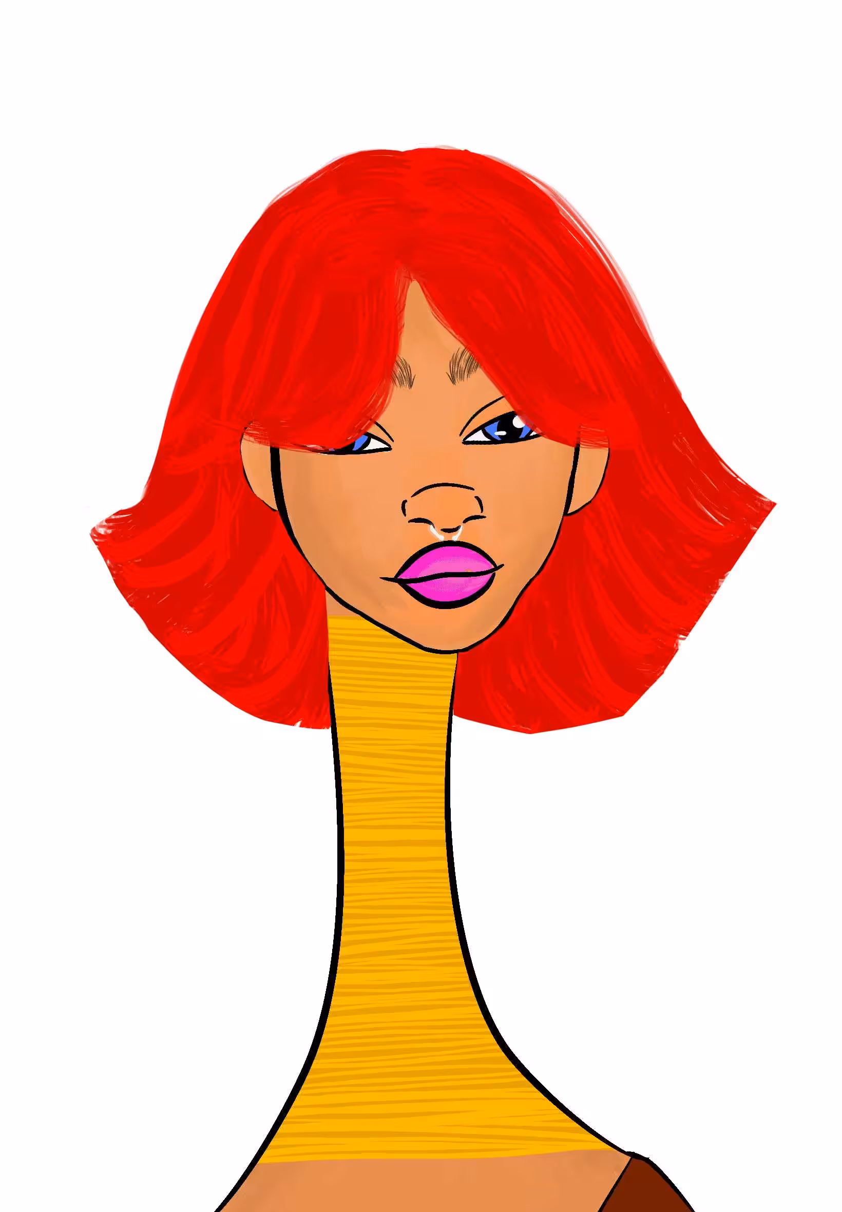 Long Neckie Ladies: Long Neckie Lady #1373