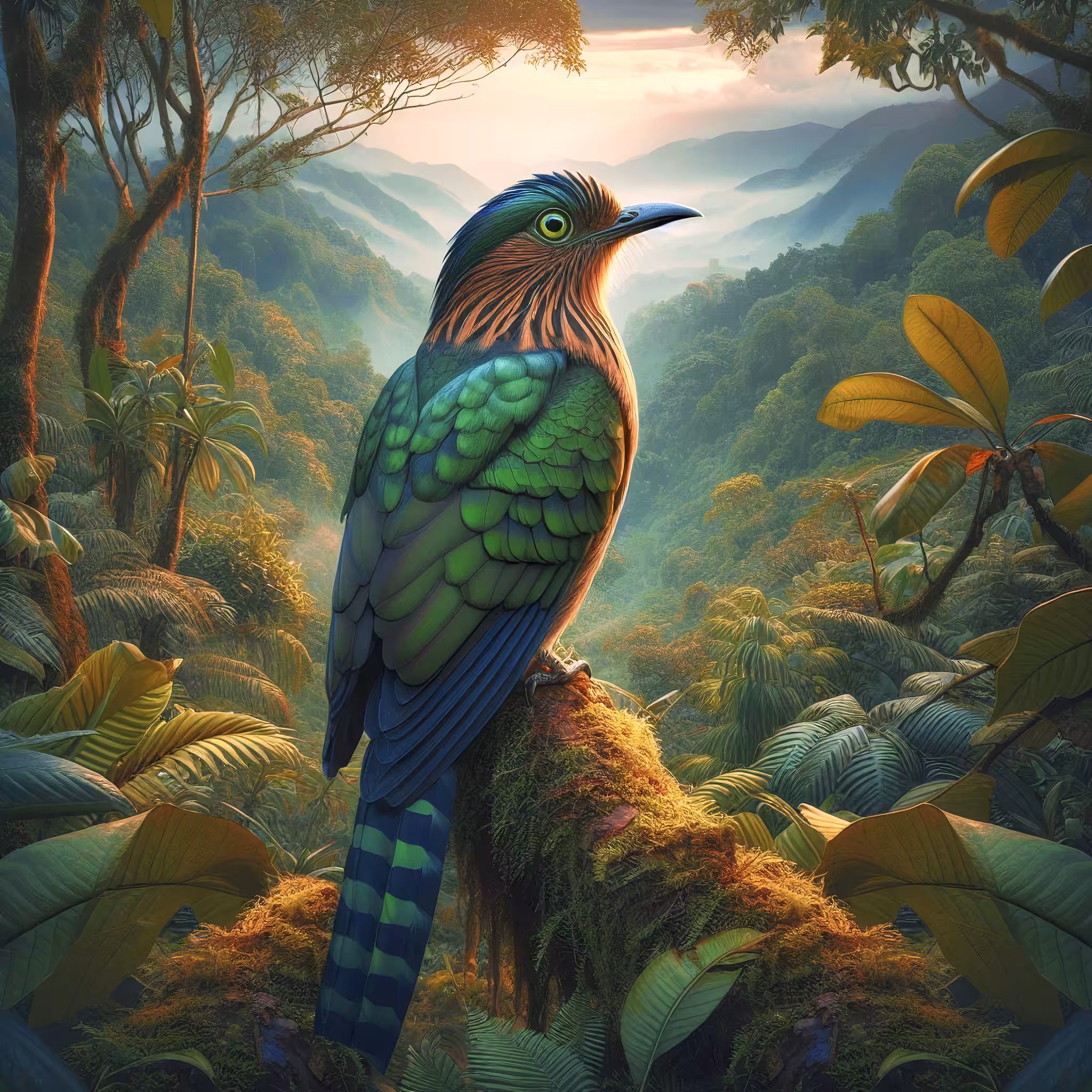The Sumatran ground cuckoo Bird