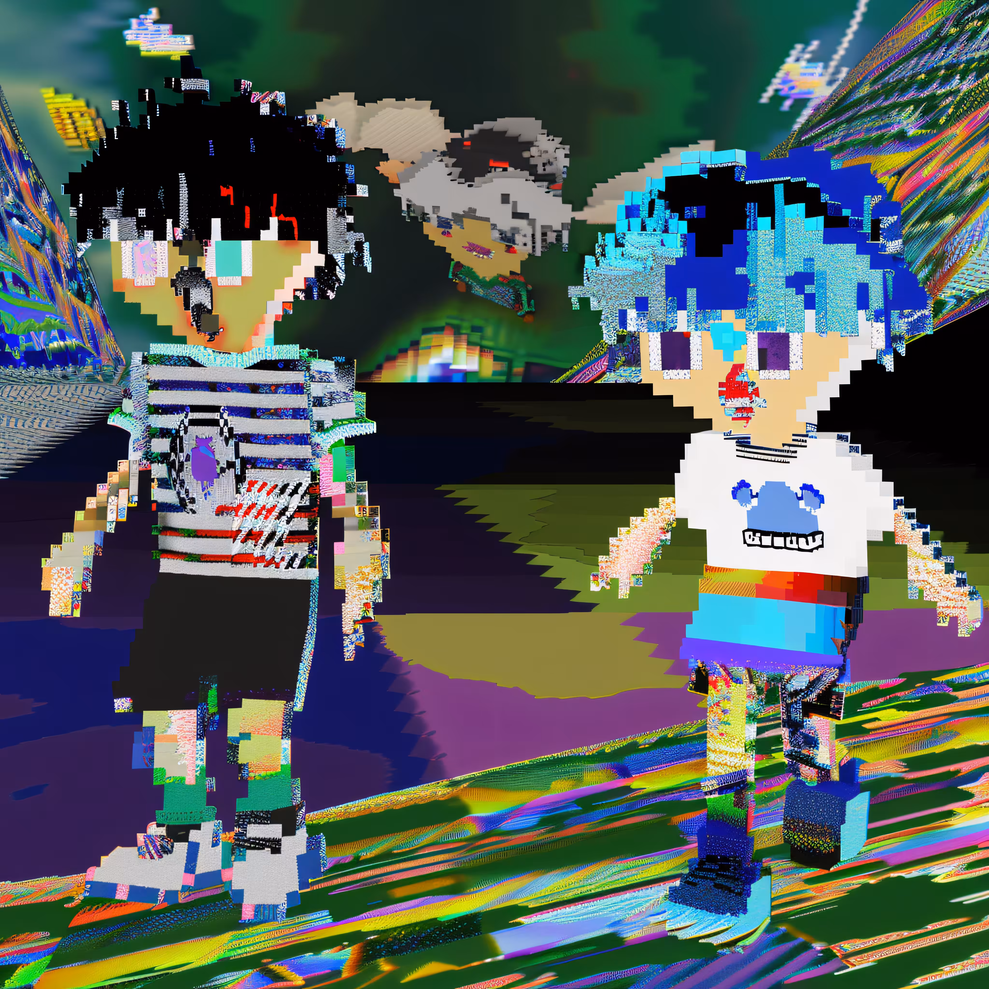 walking with friends