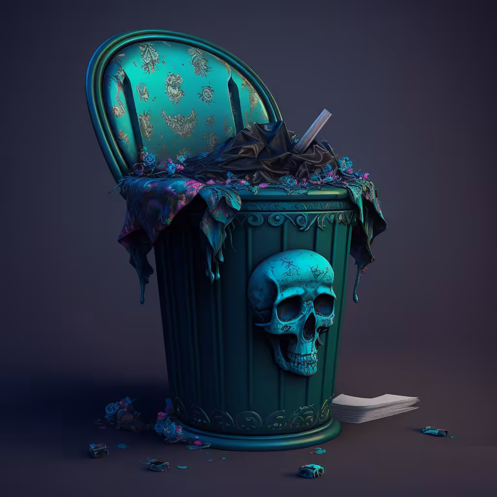 Your gothic trash can