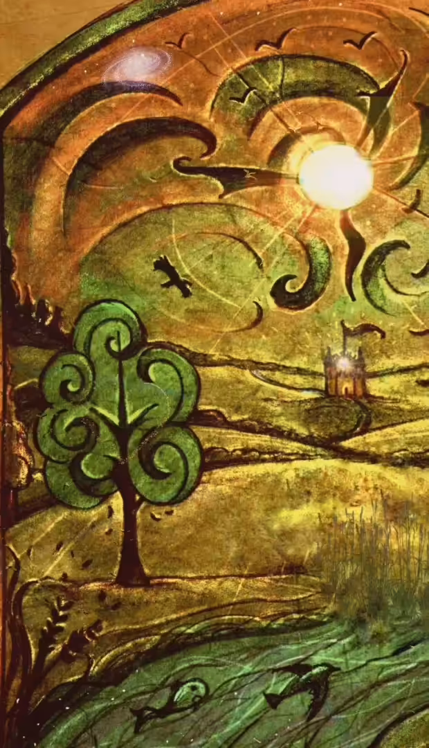 'betwixt the tree and the castle'