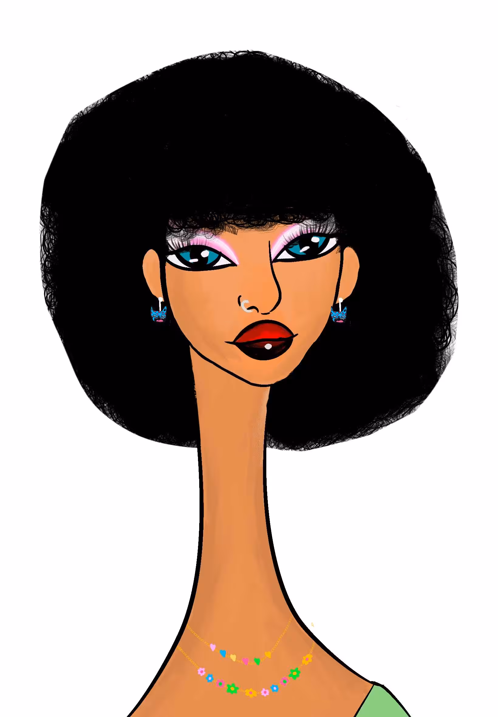 Long Neckie Lady #124