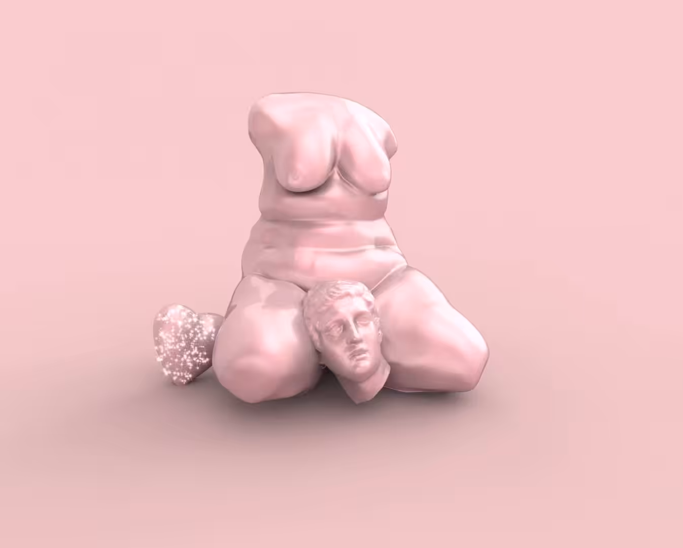 Judith + Holofernes, Pink Series, Sitting
