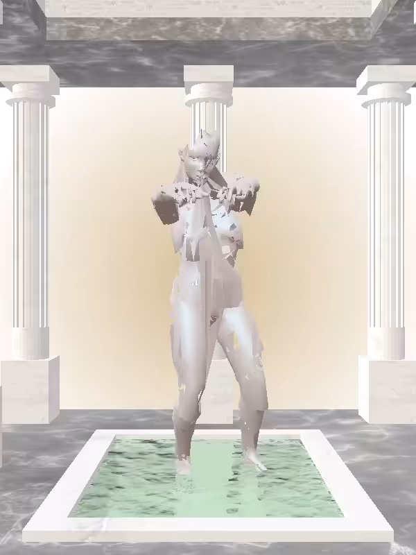 HeavenComputer: The Undying Matte Ivory Woman #7447