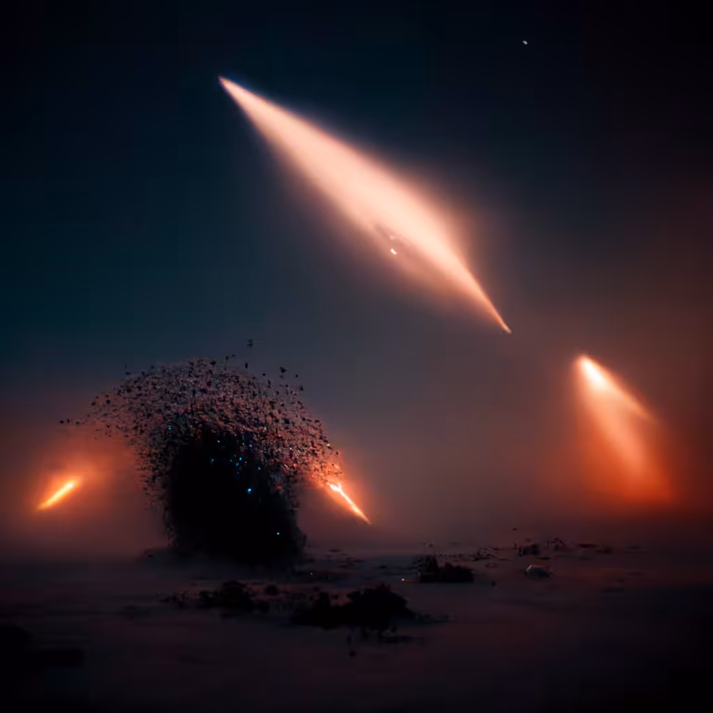 Comets singing in chaos in the darkest cosmos