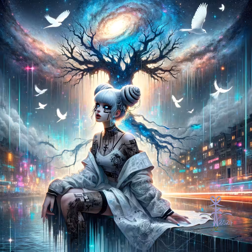 Ethereal Silent Serenity: Celestial Glow