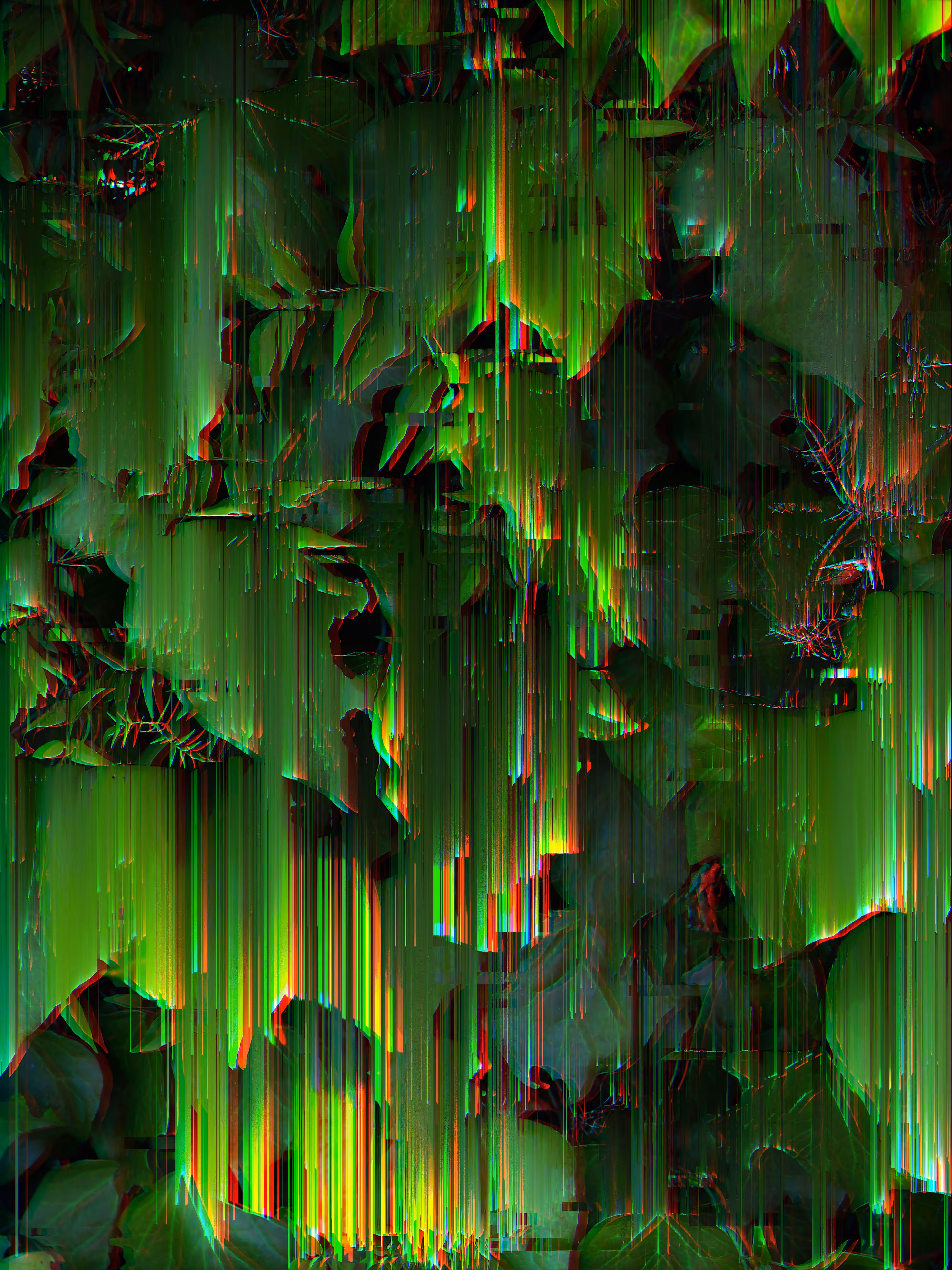 Leaves Pixel Sort 1