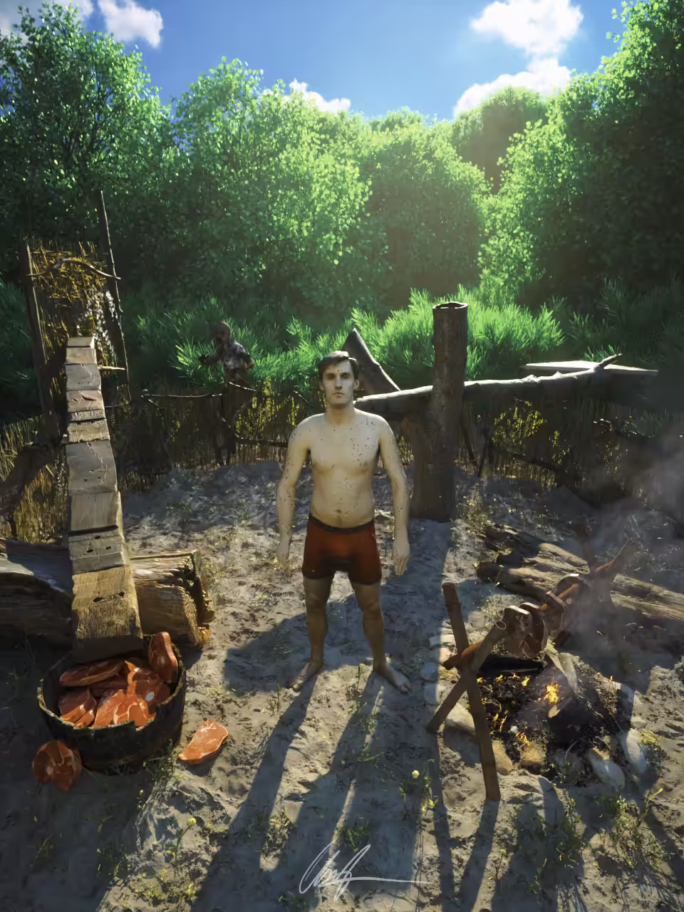 BIG SLICE, V2 | Inspired by PrimTech: CRAFTING a Zombie Meat Harvester (2018) #1