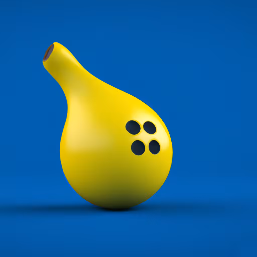 Banana bowling ball