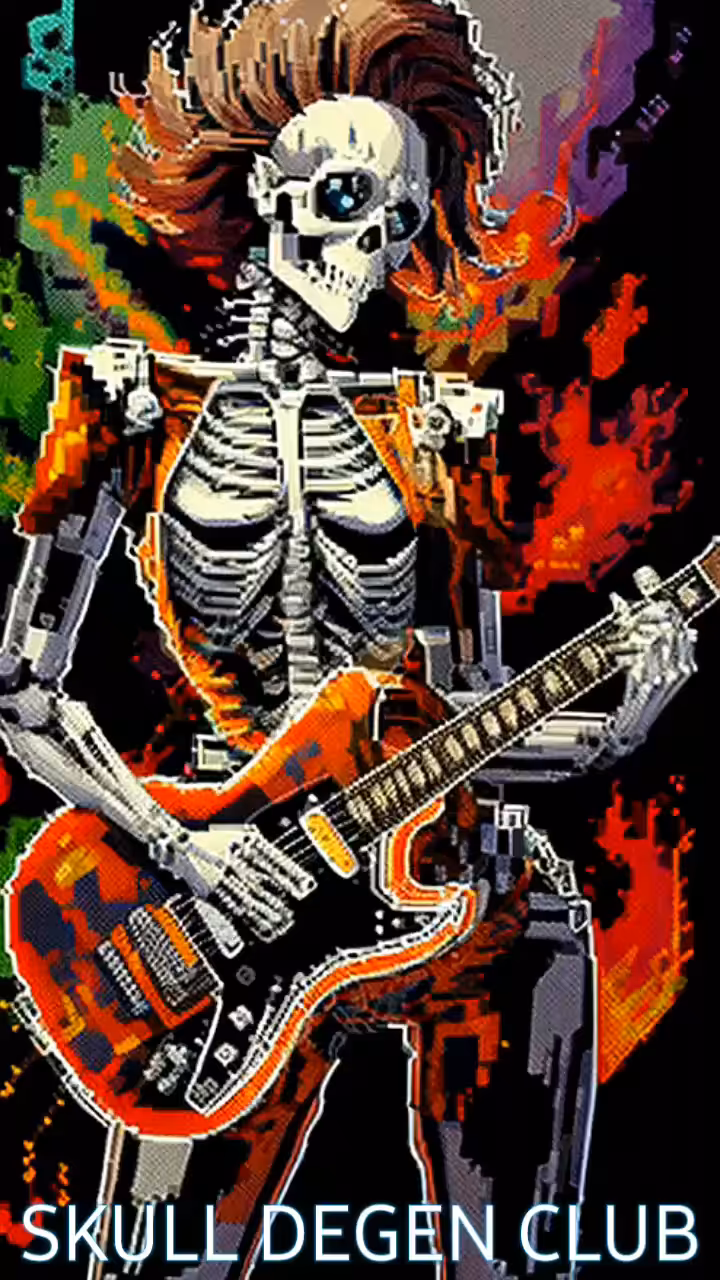 Art Skull Degen Rocker