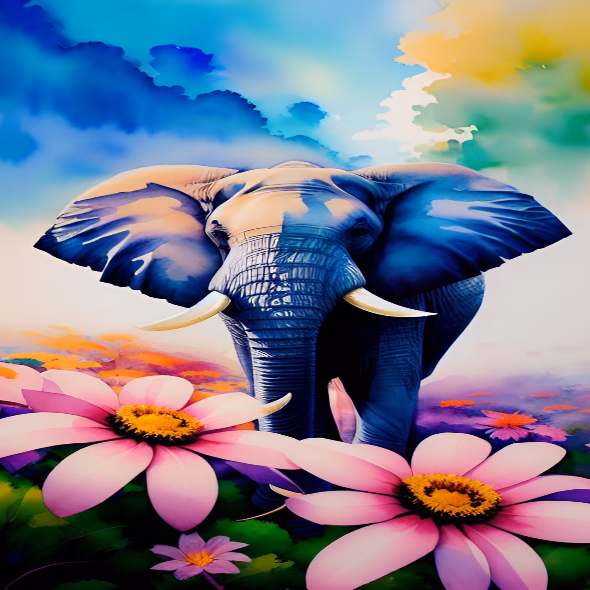 Elephant on the watch