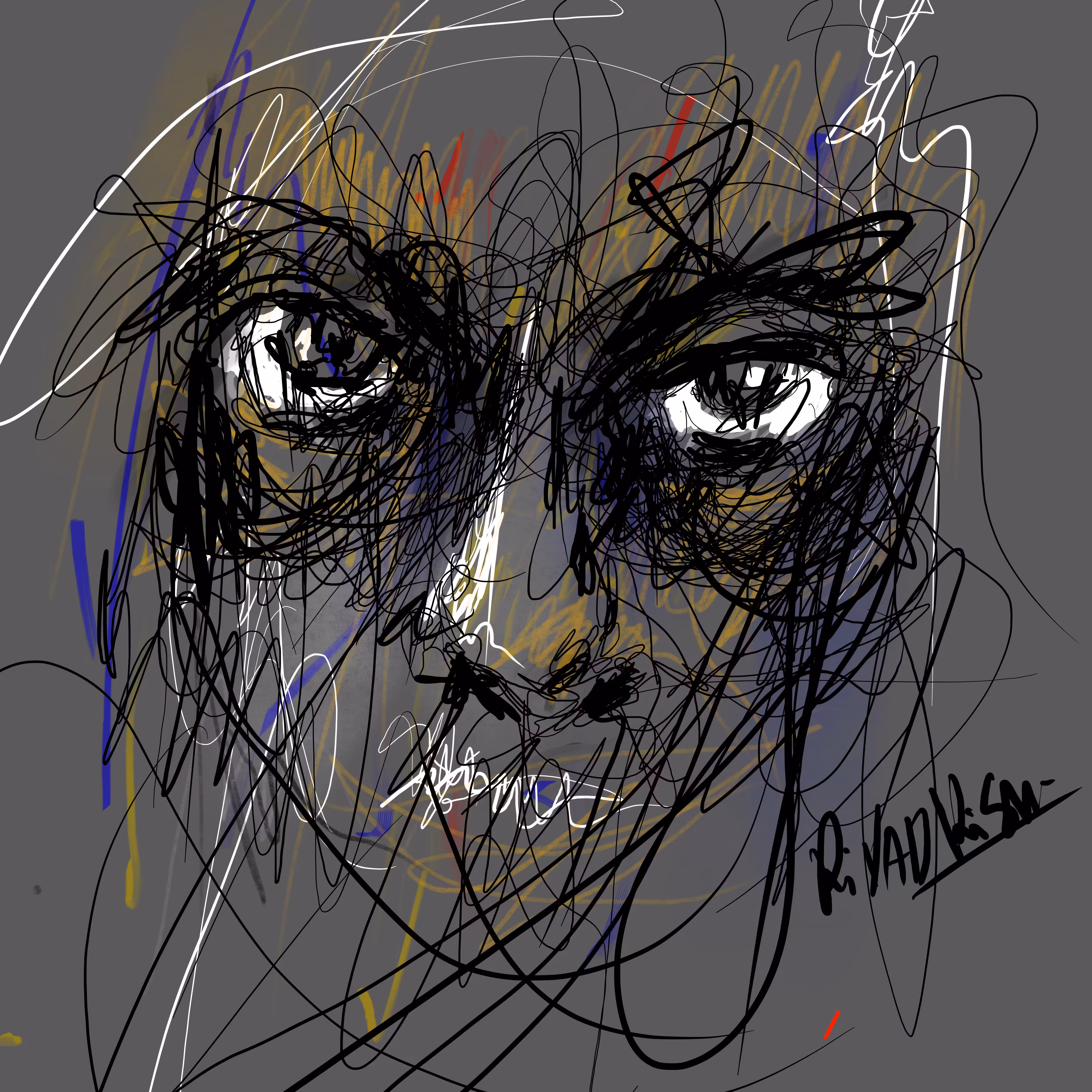 scribble art: words !!