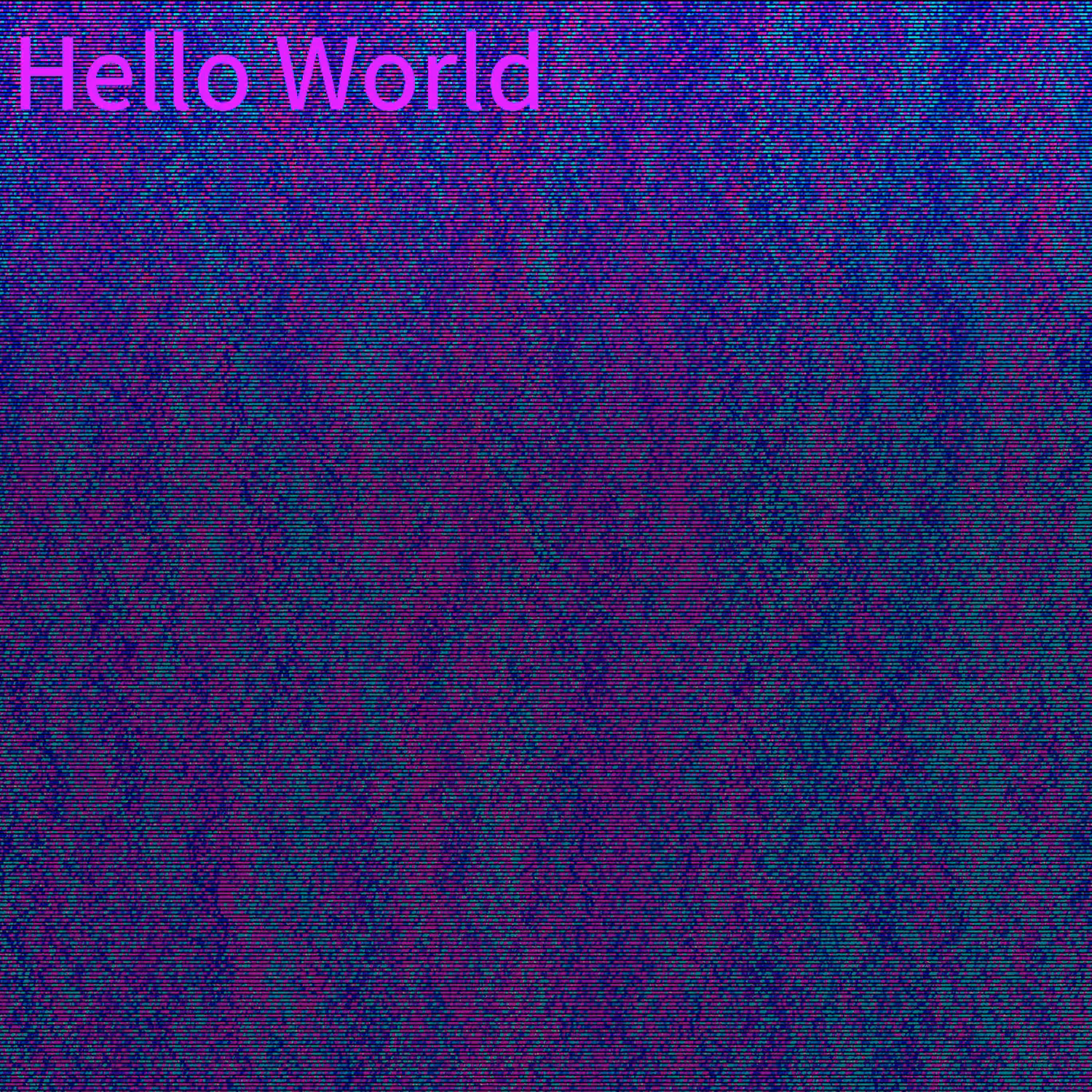 Hello World No.1 (长生)