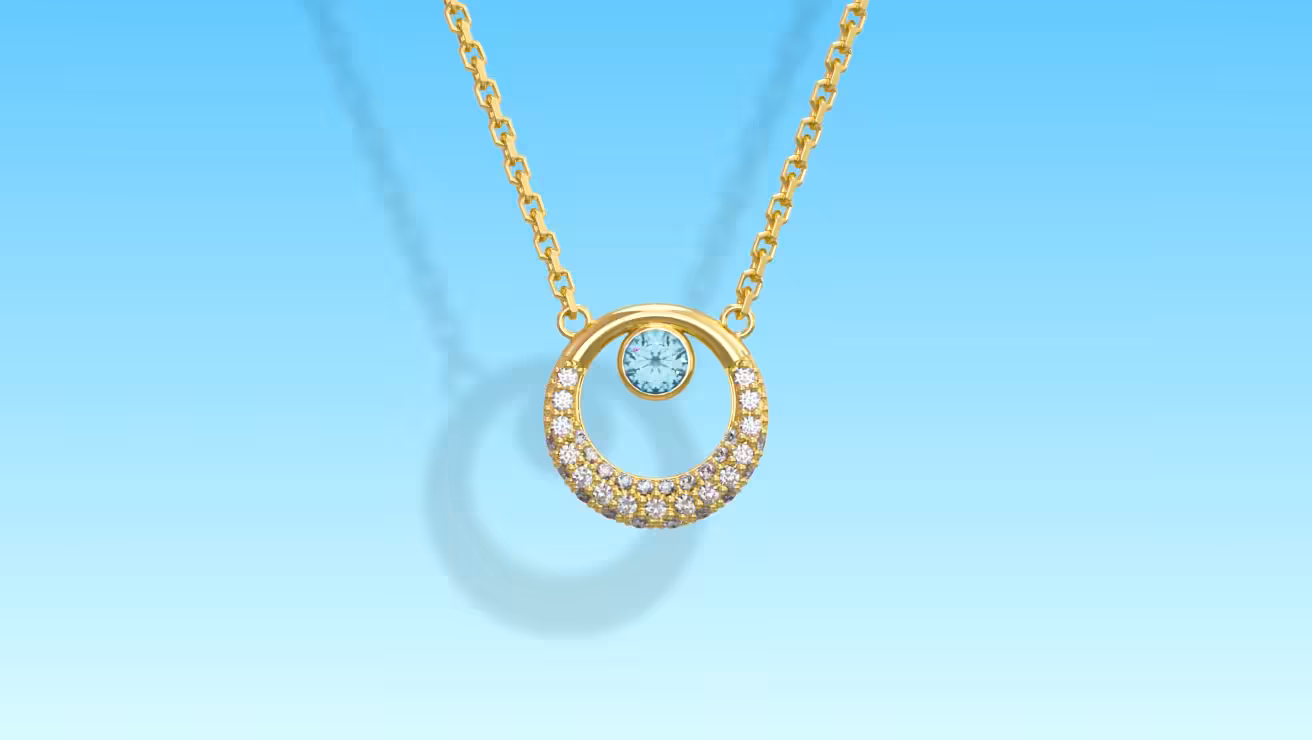 EVERYGEM AQUAMARINE NECKLACE