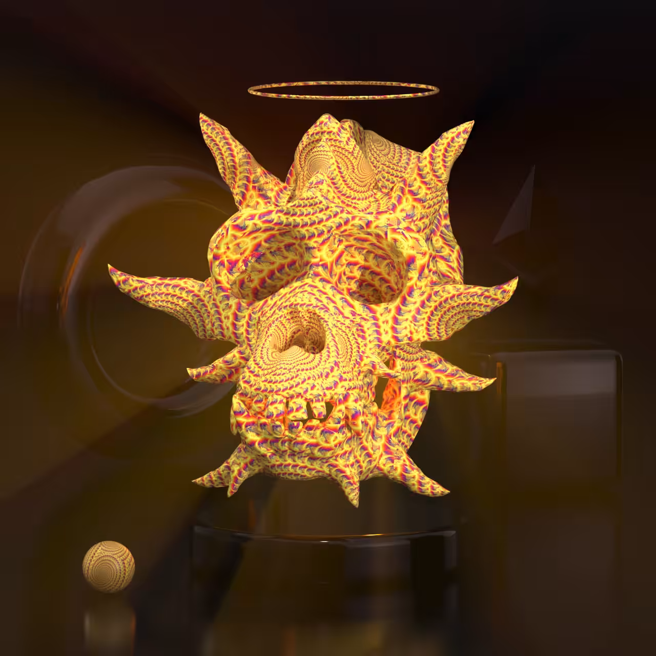Monk Skull Fractal | Dead collection