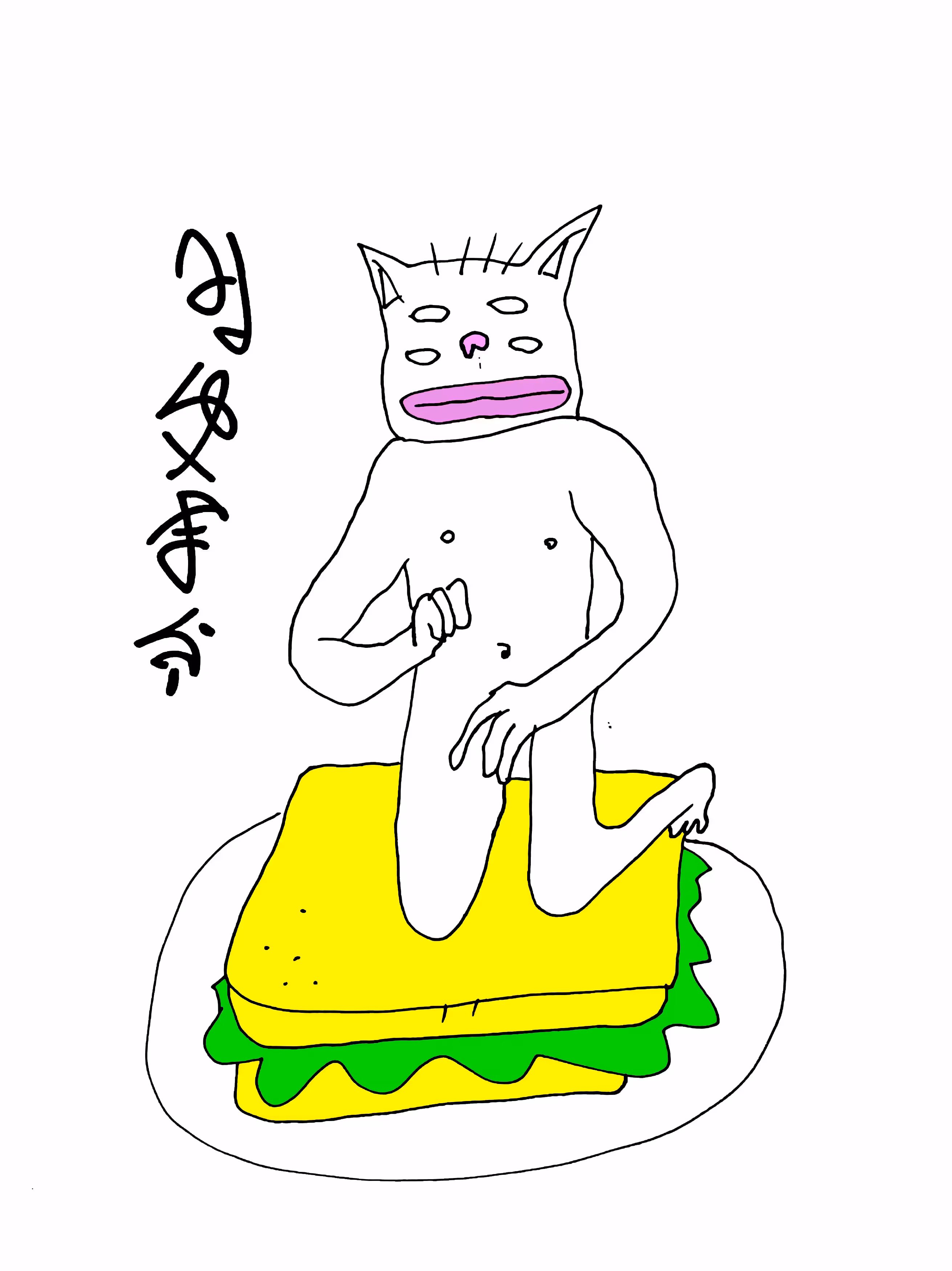 cat sanwich