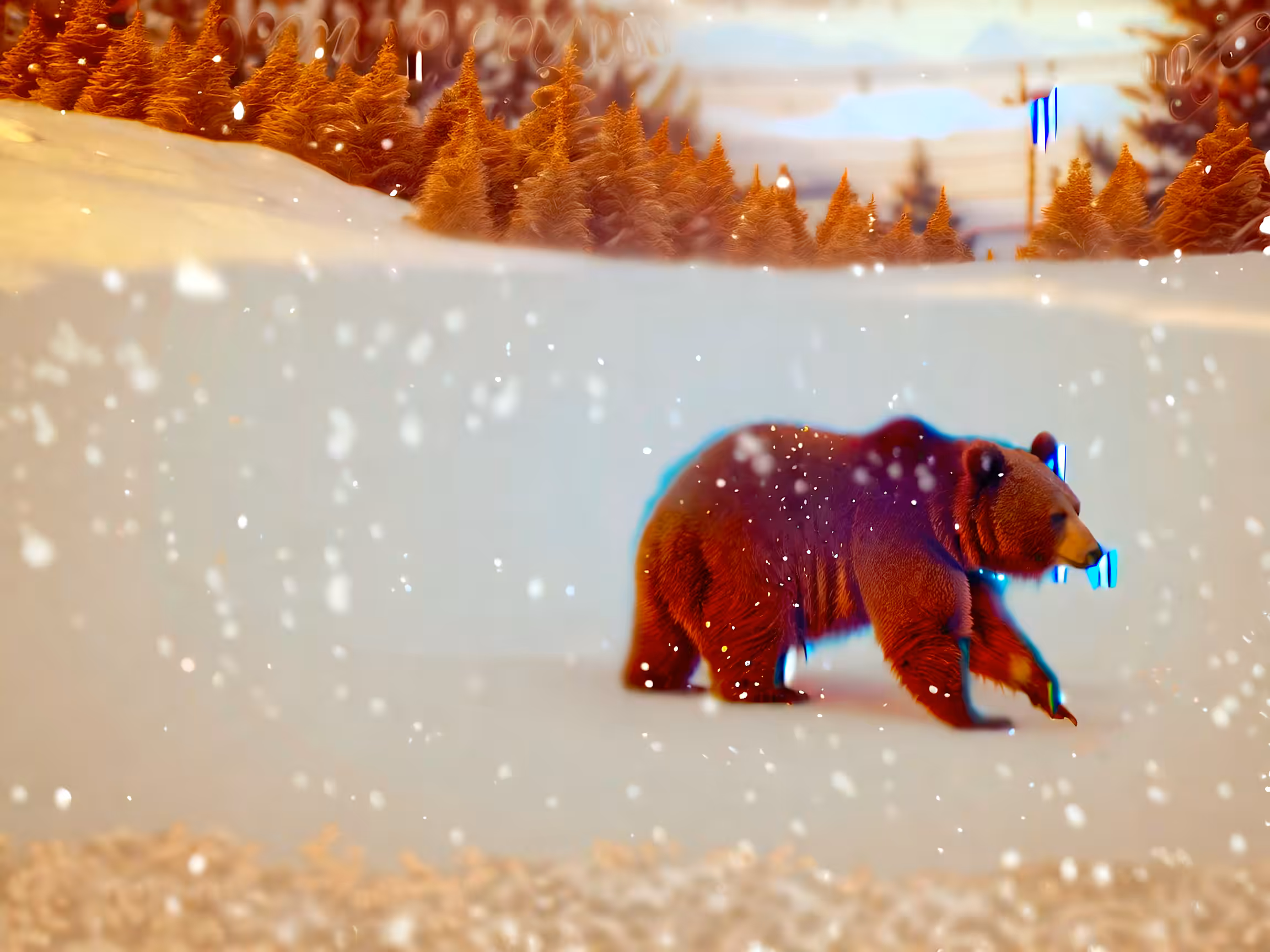Bear in the Snow