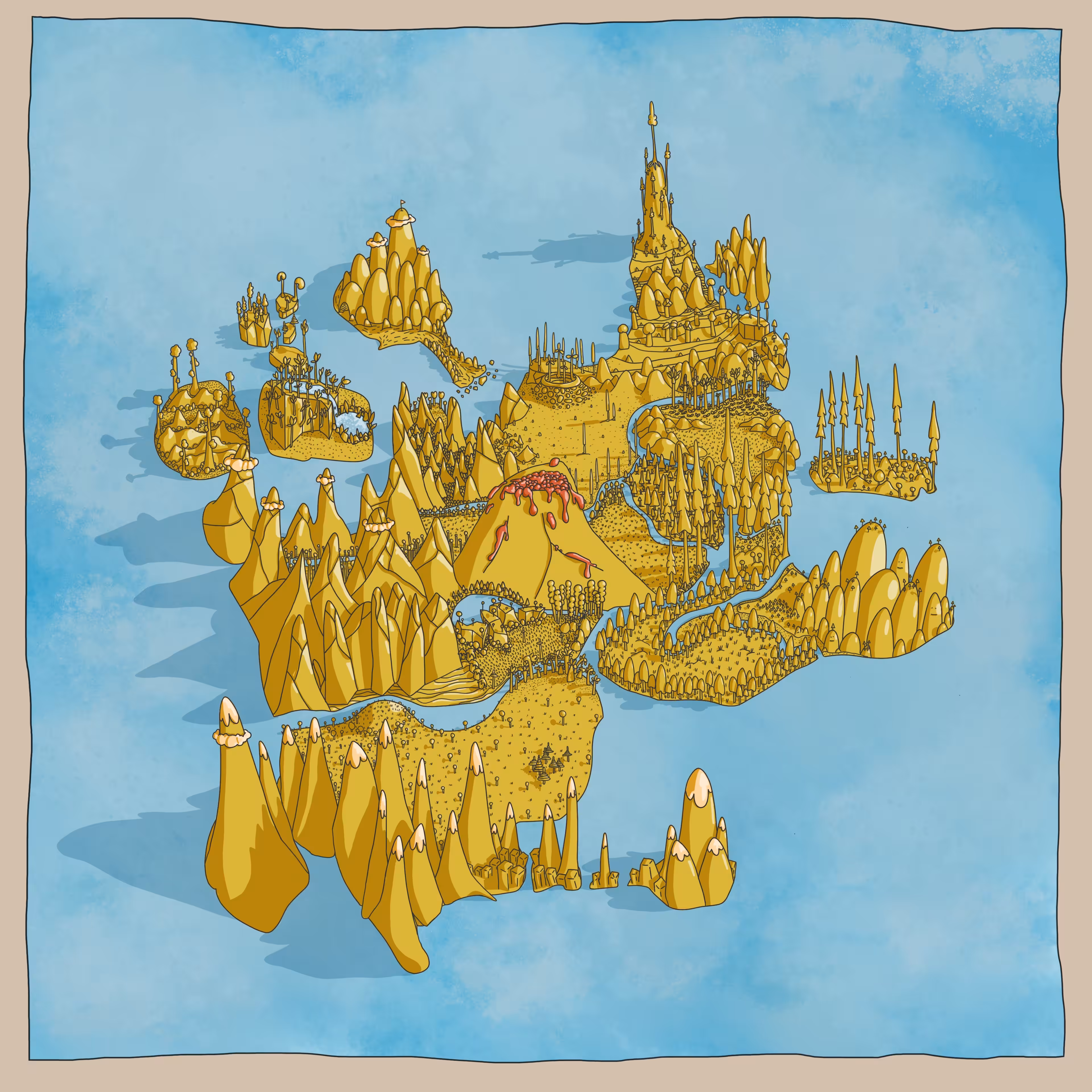 imaginary islands of distant lands map 1/5