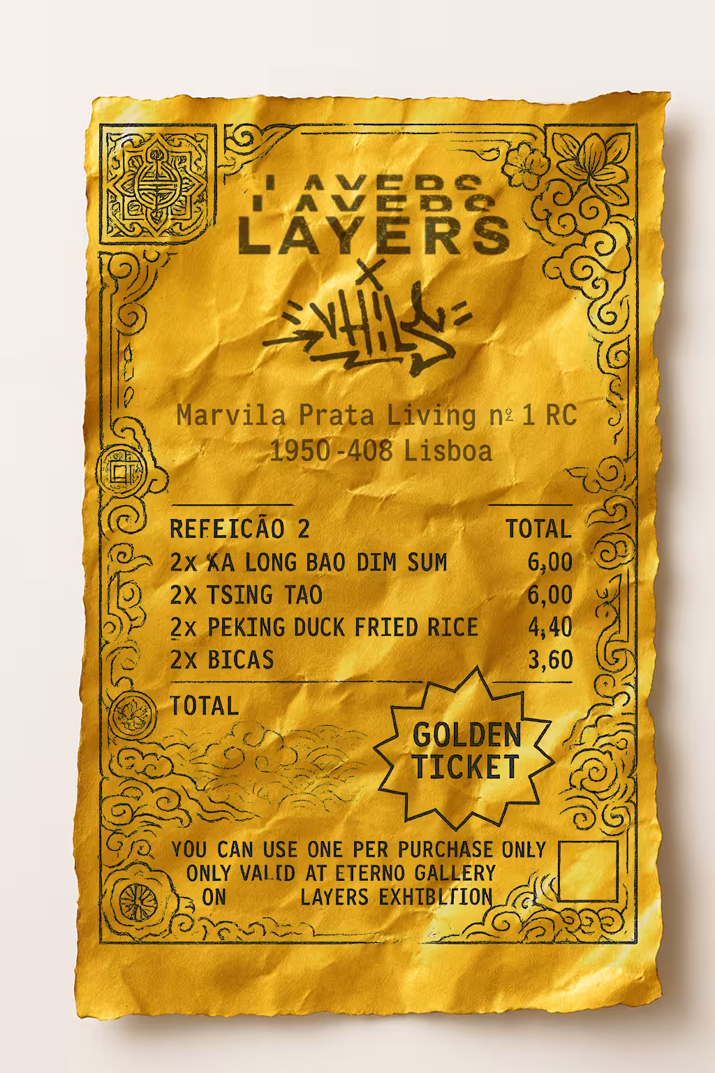 Layers x Vhils - Golden Token - China