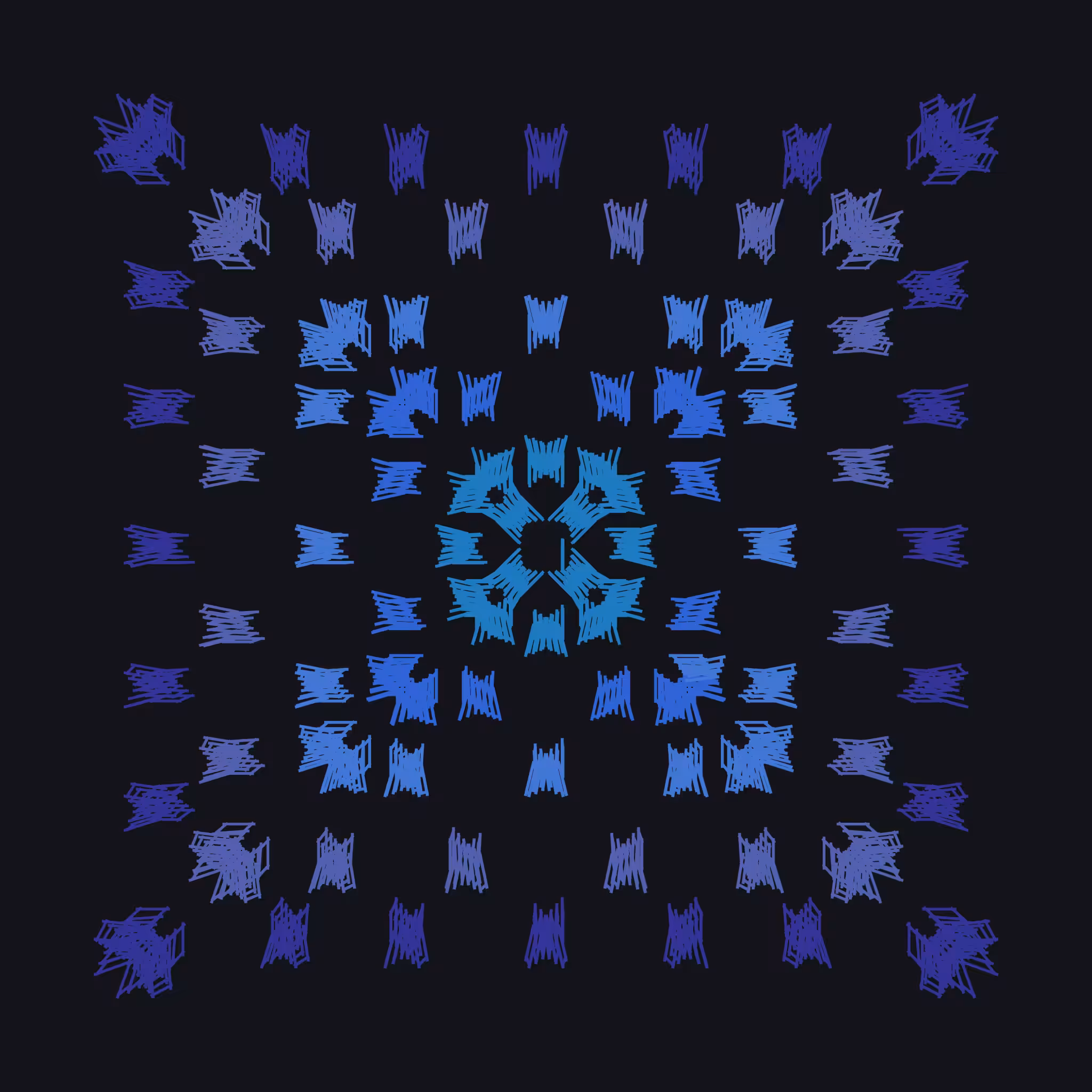 fractal leaf: granny squares