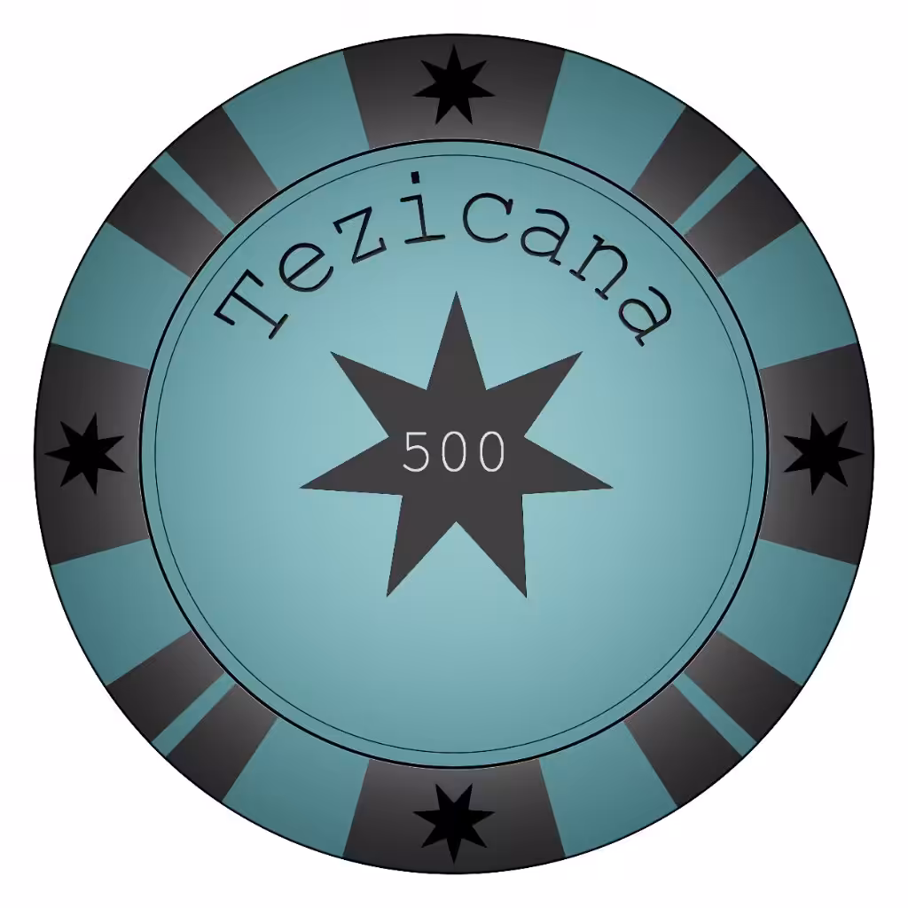 Light Blue Tezicana Casino Chip - 500